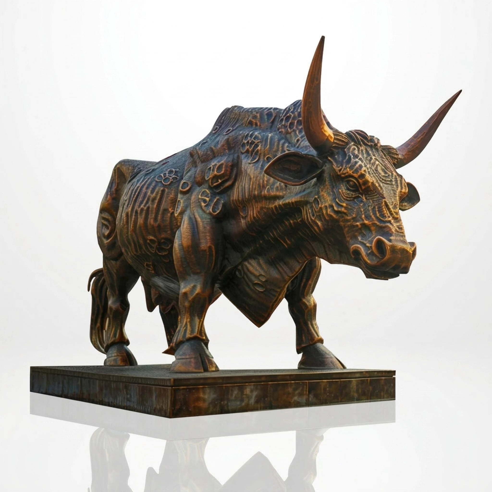 Vela-Bronze--Brass-Bull-Sculpture-Entrance-Driveway-VSBS-9073-03