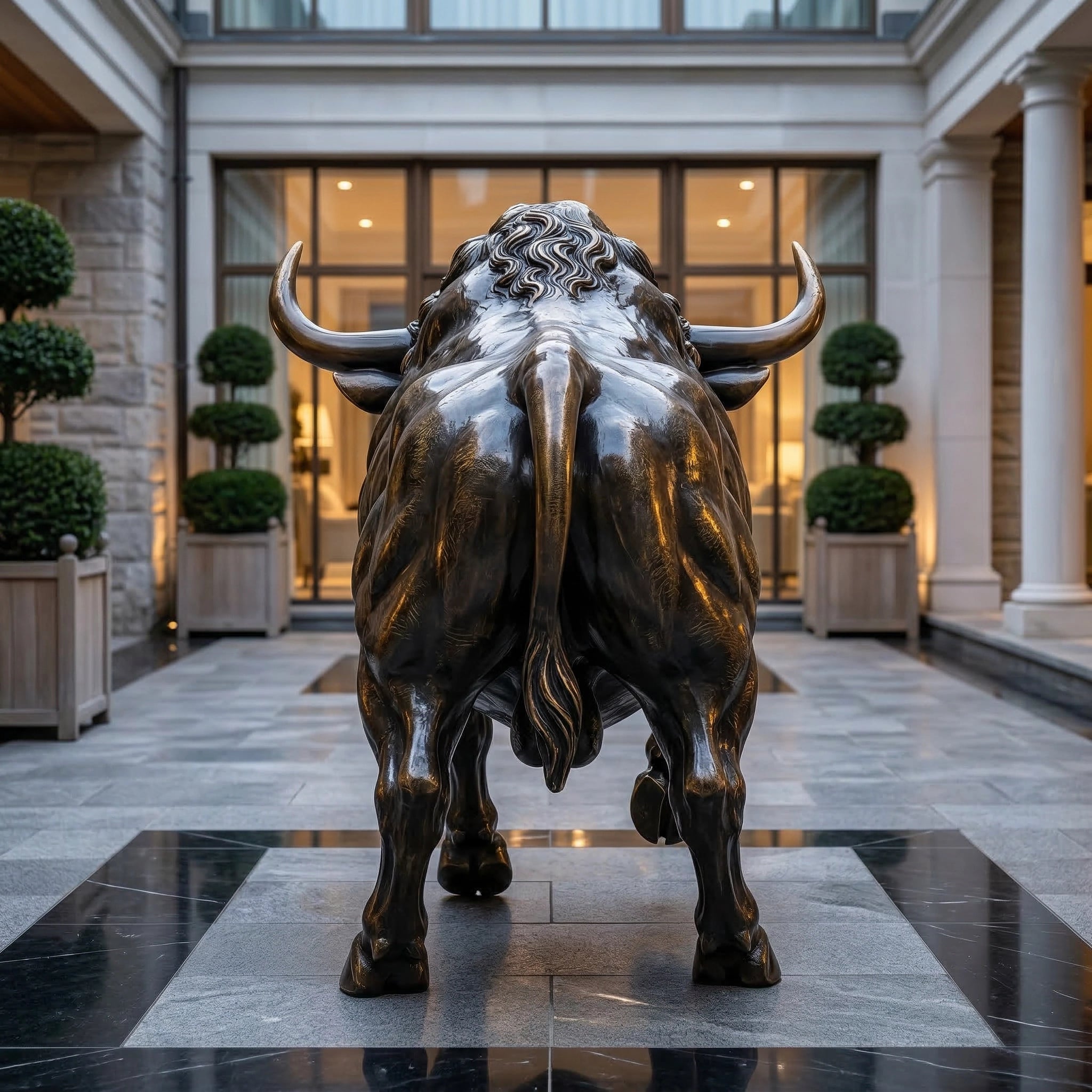 Vela-Bronze--Brass-Bull-Sculpture-Entrance-Statement-VSMaterialTypeCode-6184-02