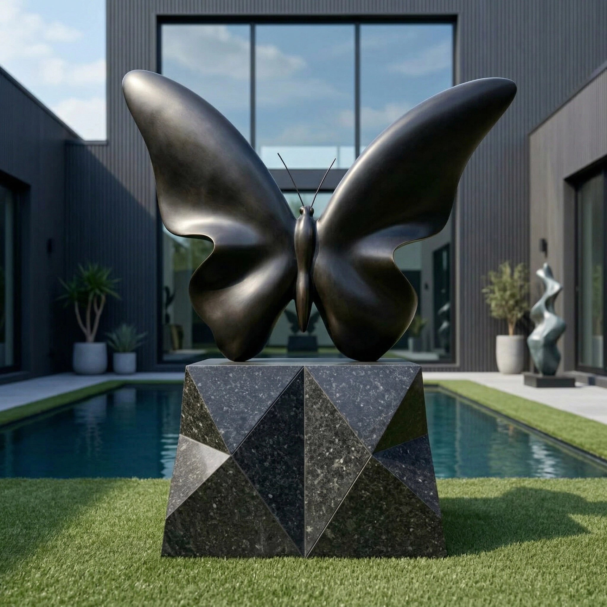 Vela-Bronze--Brass-Butterfly-Sculpture-Geometric-Pedestal-VSBS-2961-01