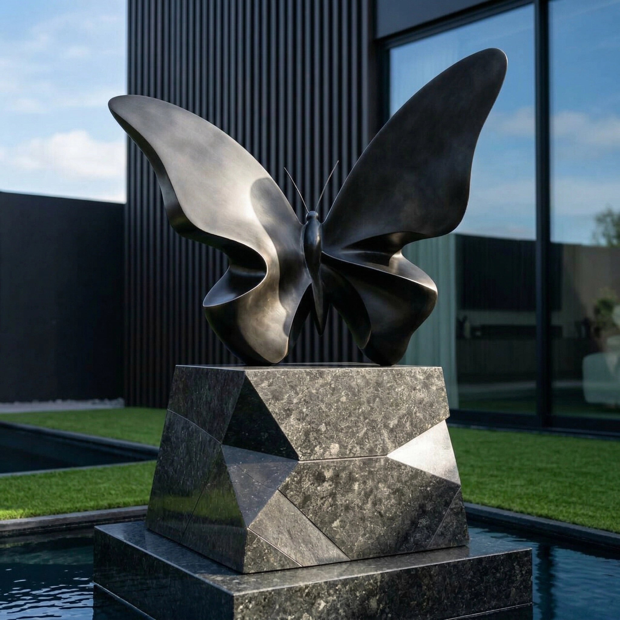 Vela-Bronze--Brass-Butterfly-Sculpture-Geometric-Pedestal-VSBS-2961-03