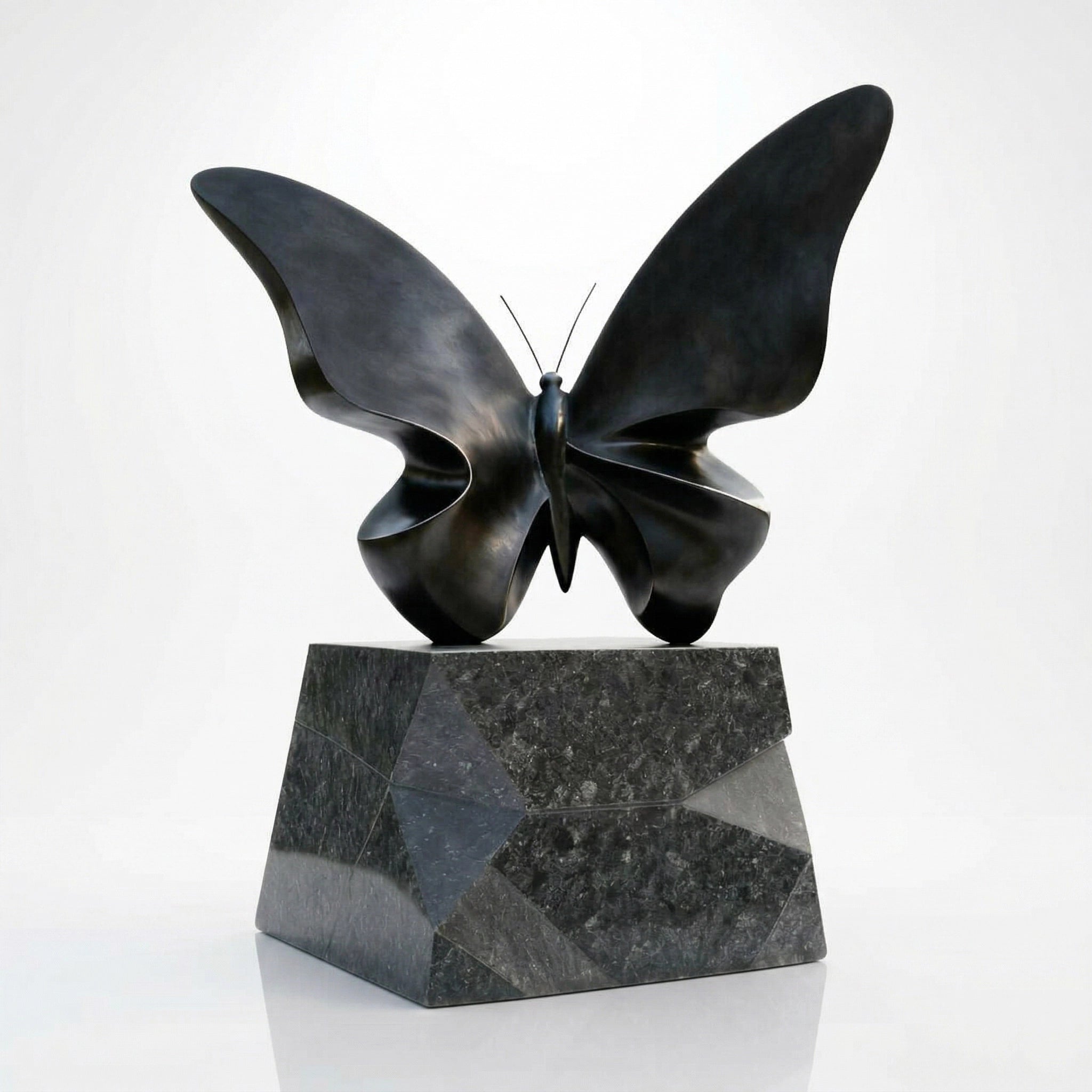 Vela-Bronze--Brass-Butterfly-Sculpture-Geometric-Pedestal-VSBS-2961-04