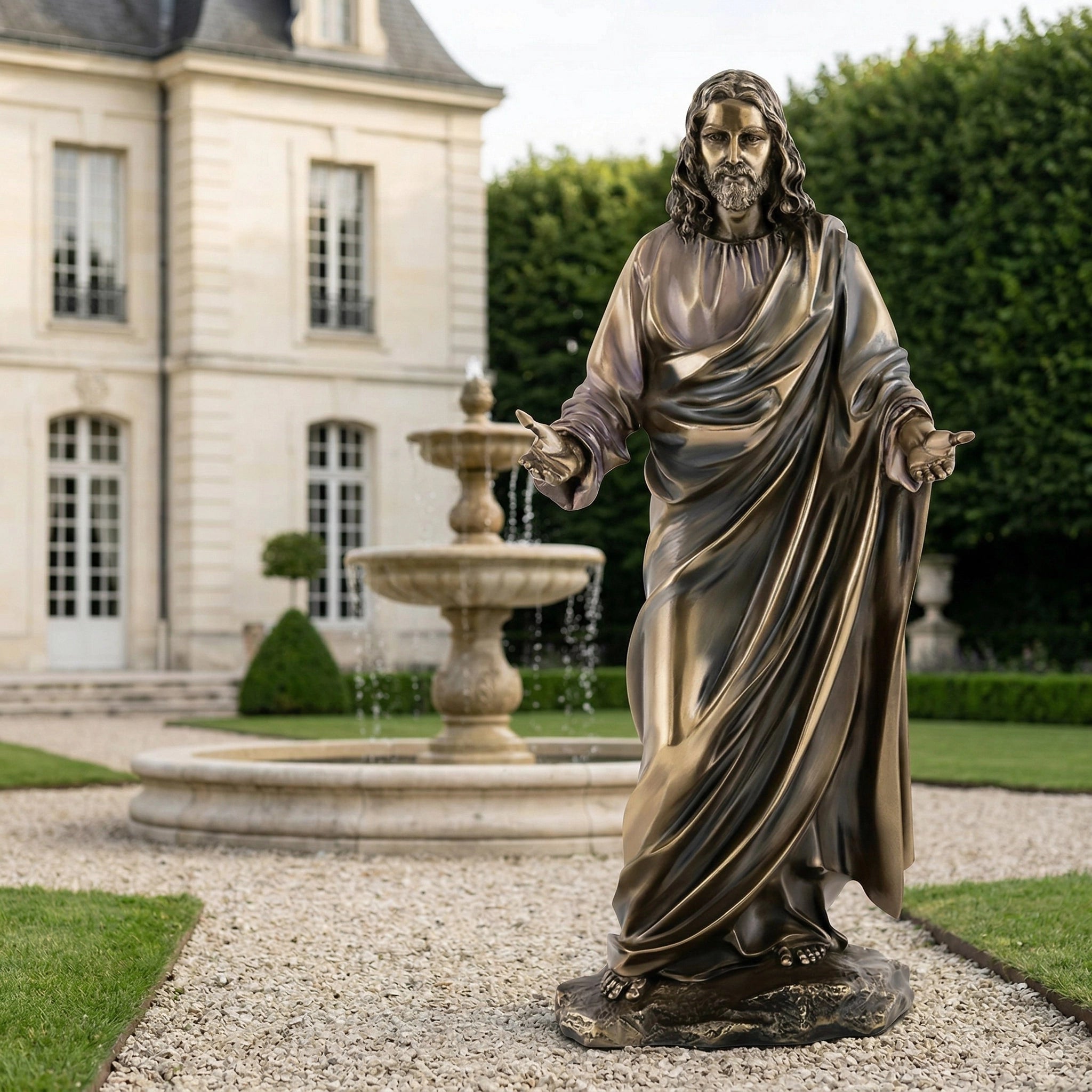 Vela-Bronze--Brass-Christ-Sculpture-Open-Arms-Entrance-Feature-VSBS-5834-01