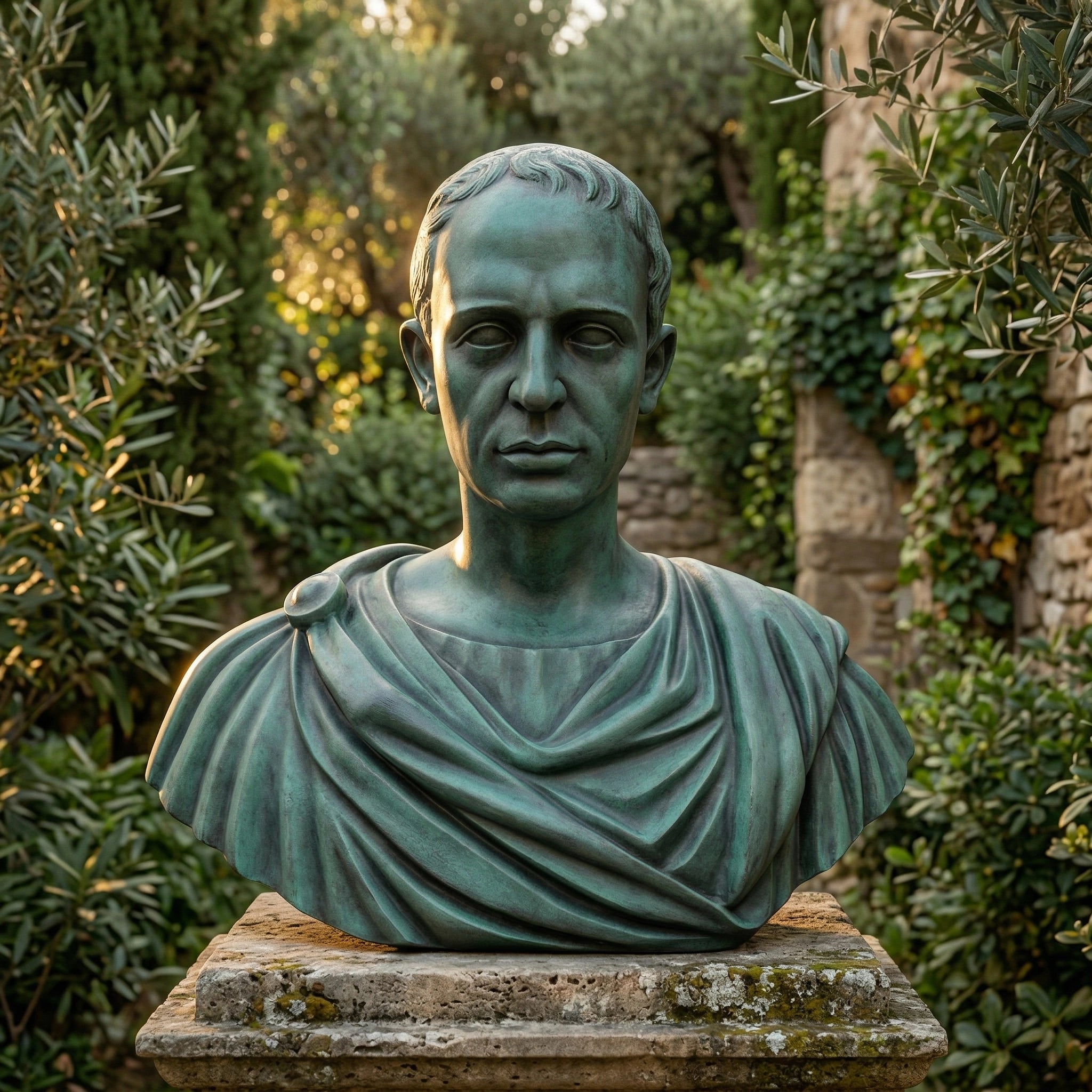 Vela-Bronze--Brass-Classical-Male-Bust-Sculpture-Garden-Pedestal-VSBS-2576-01