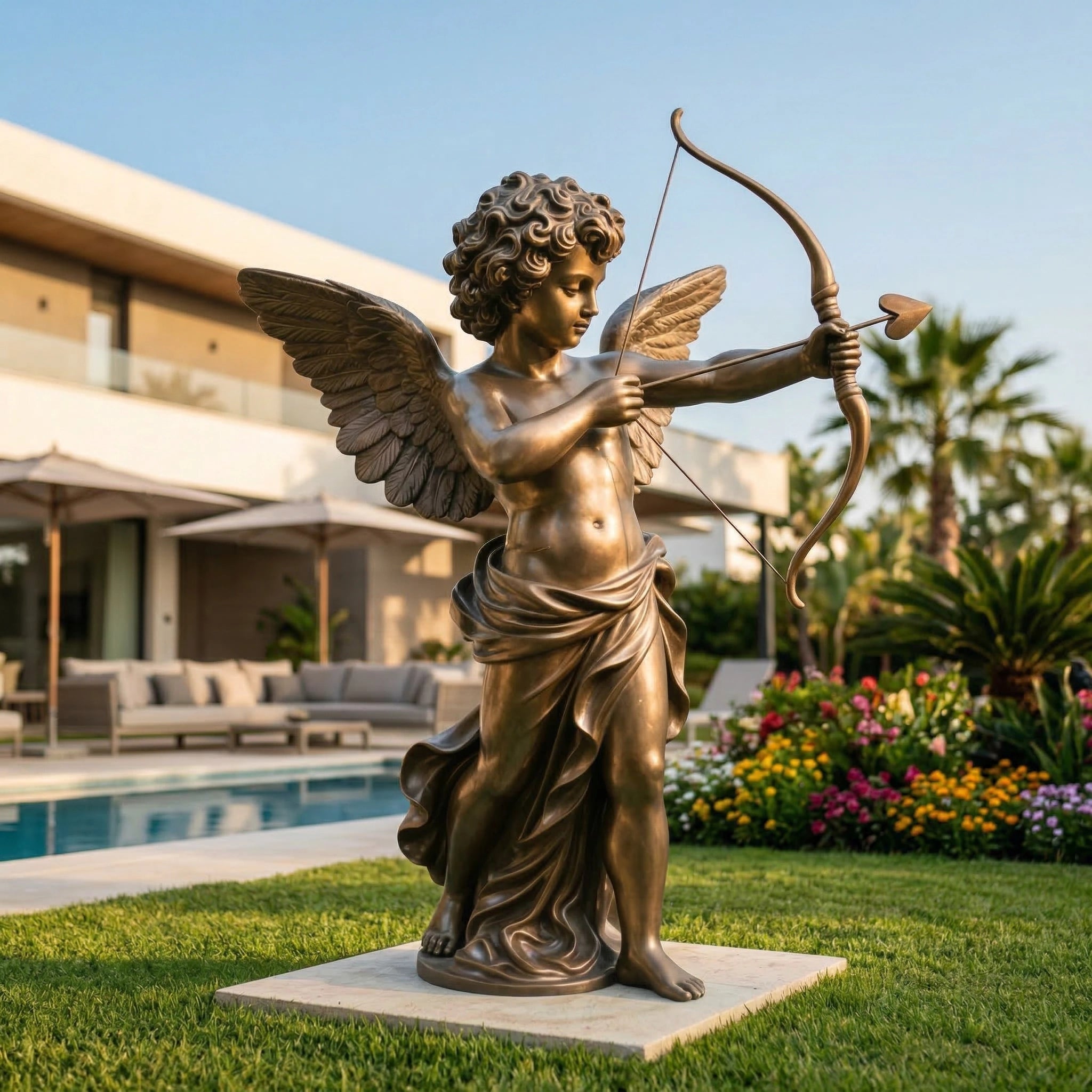 Vela-Bronze--Brass-Cupid-Sculpture-Poolside-Figure-VSBS-9276-05