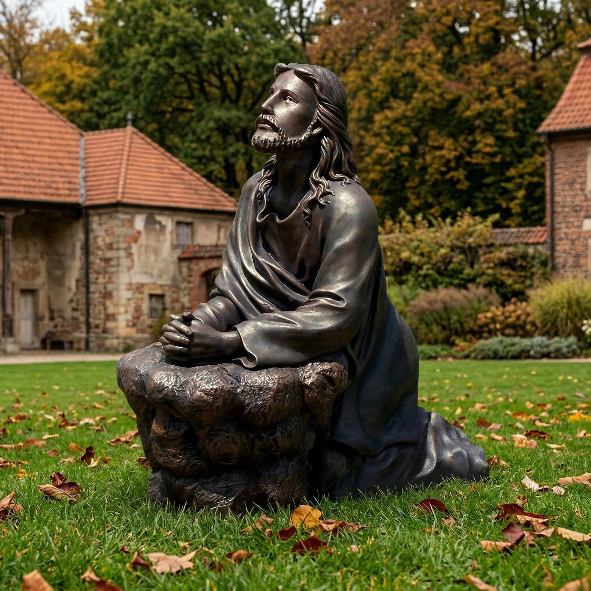 Vela-Bronze--Brass-Devotional-Figure-Sculpture-Garden-Contemplation-VSBS-6451-01