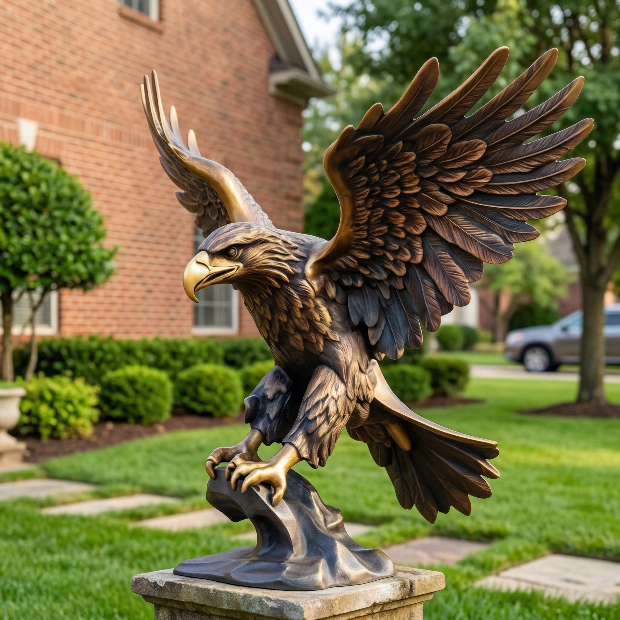 Vela-Bronze--Brass-Eagle-Sculpture-Landing-Pose-VSBS-3916-04
