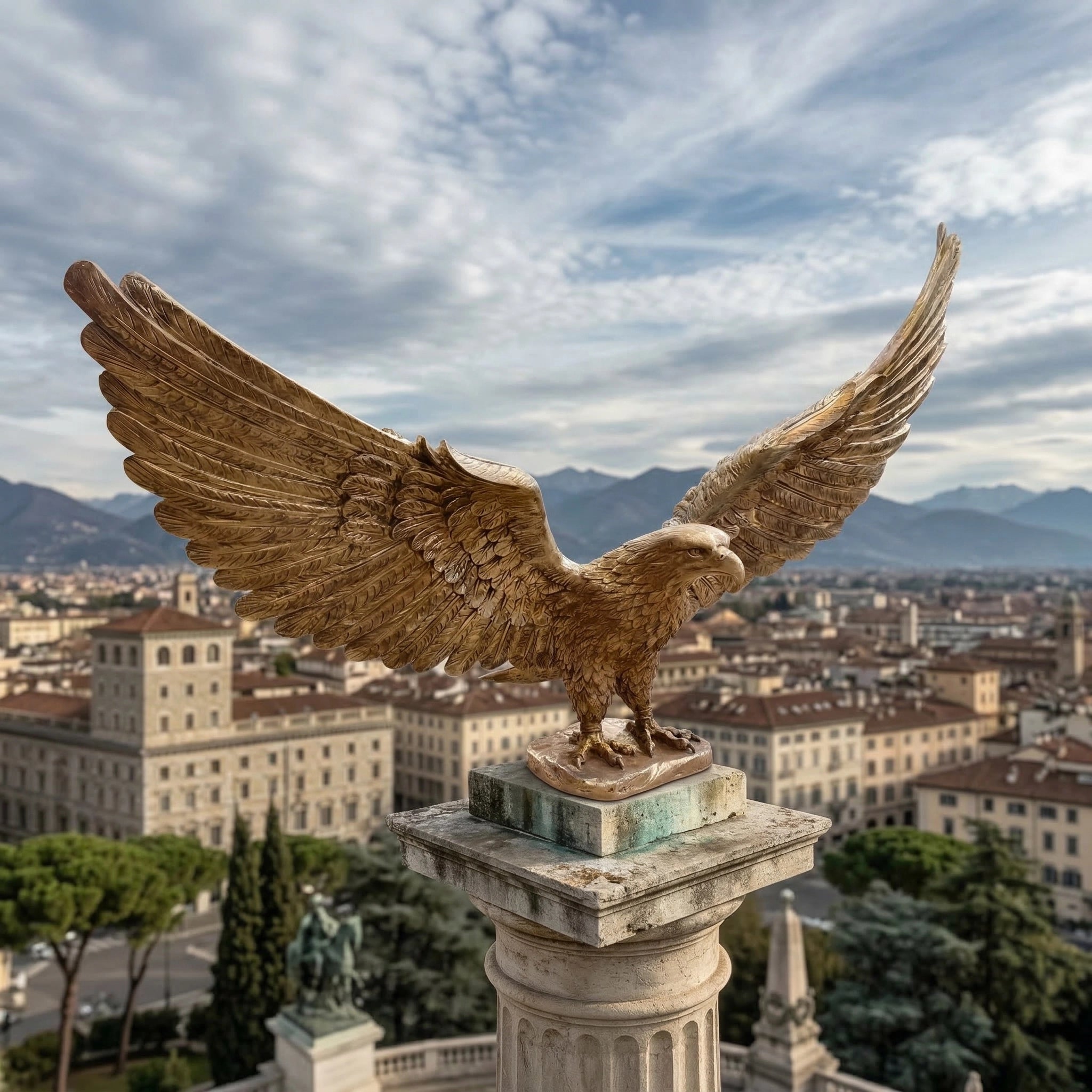 Vela-Bronze--Brass-Eagle-Sculpture-Wing-Spread-VSBS-7392-03