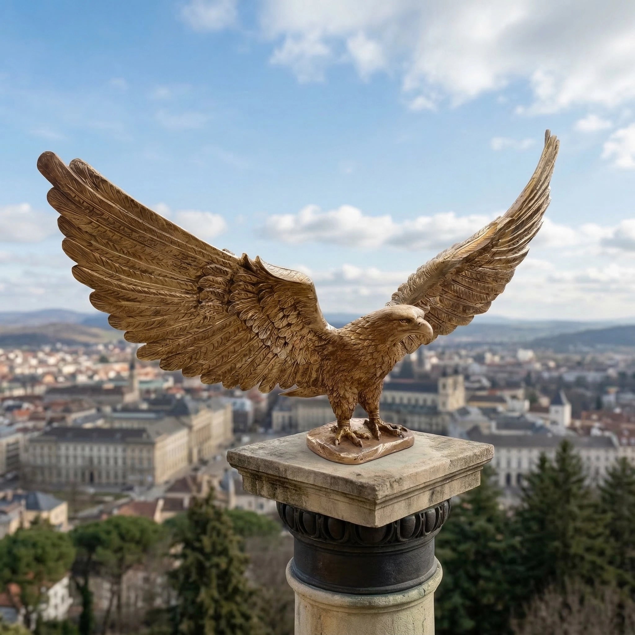 Vela-Bronze--Brass-Eagle-Sculpture-Wing-Spread-VSBS-7392-04