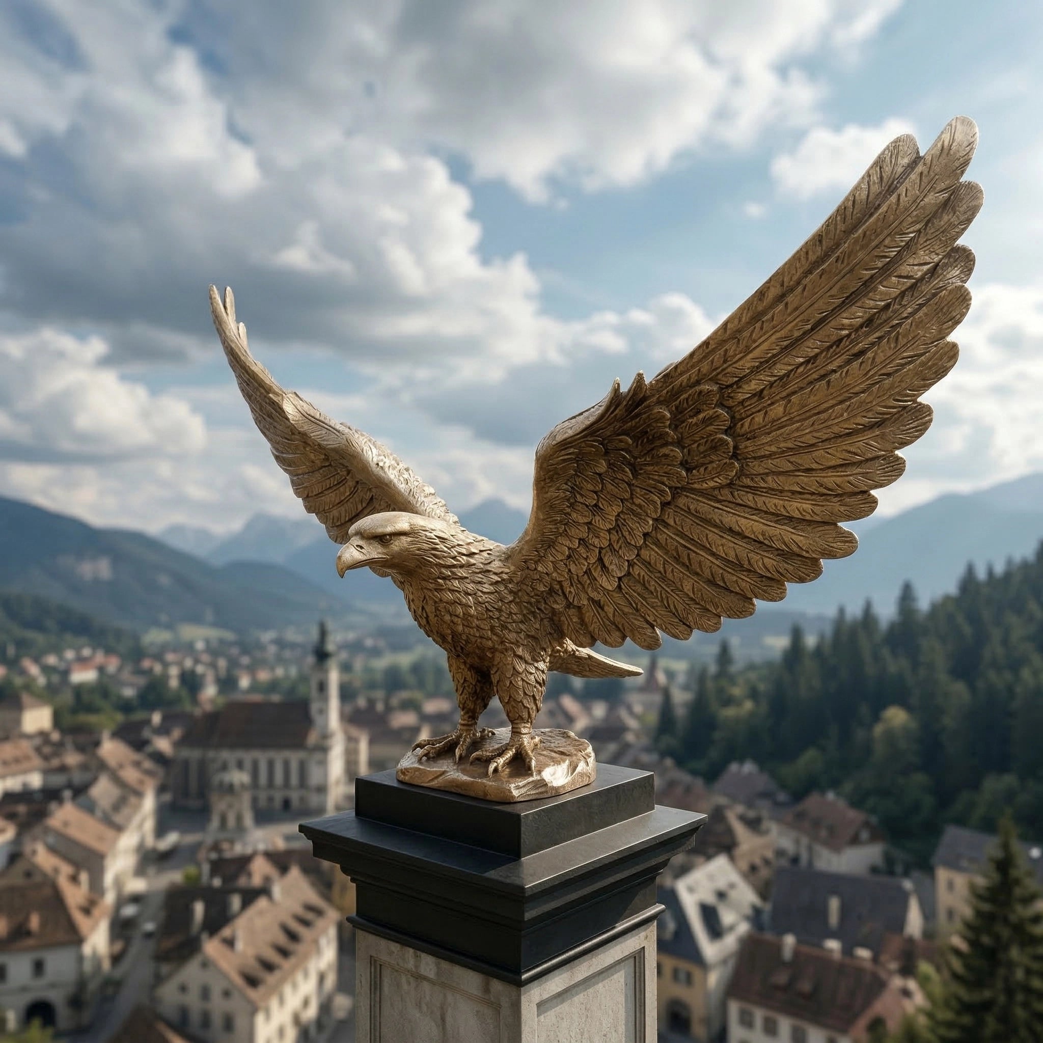 Vela-Bronze--Brass-Eagle-Sculpture-Wing-Spread-VSBS-7392-05