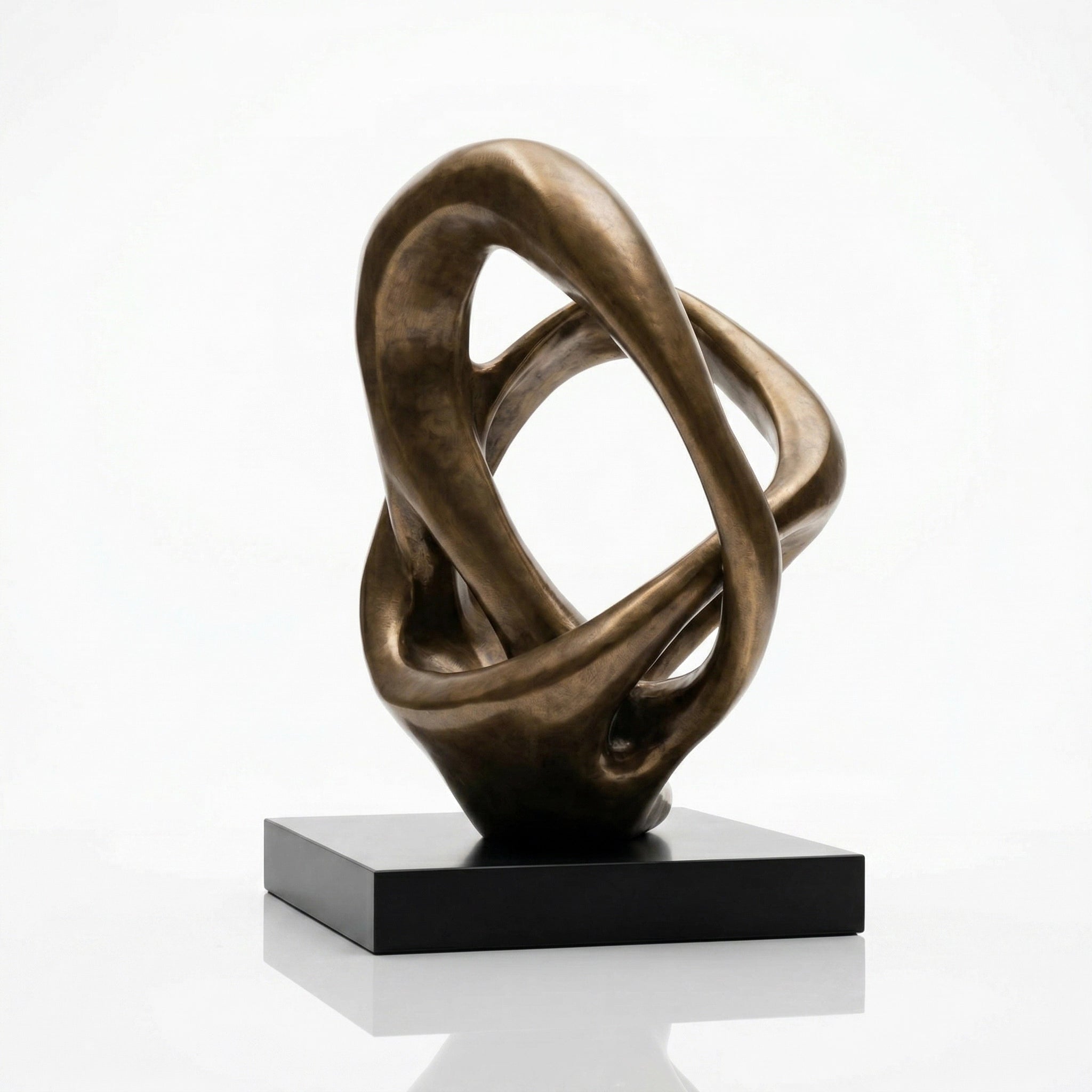 Vela-Bronze--Brass-Endless-Knot-Sculpture-Garden-Pedestal-VSBS-7246-02