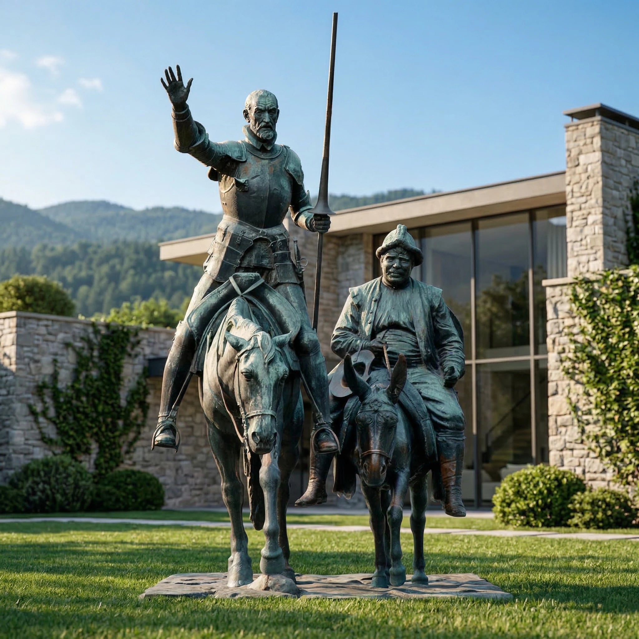 Vela-Bronze--Brass-Equestrian-Figurative-Sculpture-Entrance-Court-VSBS-284-01