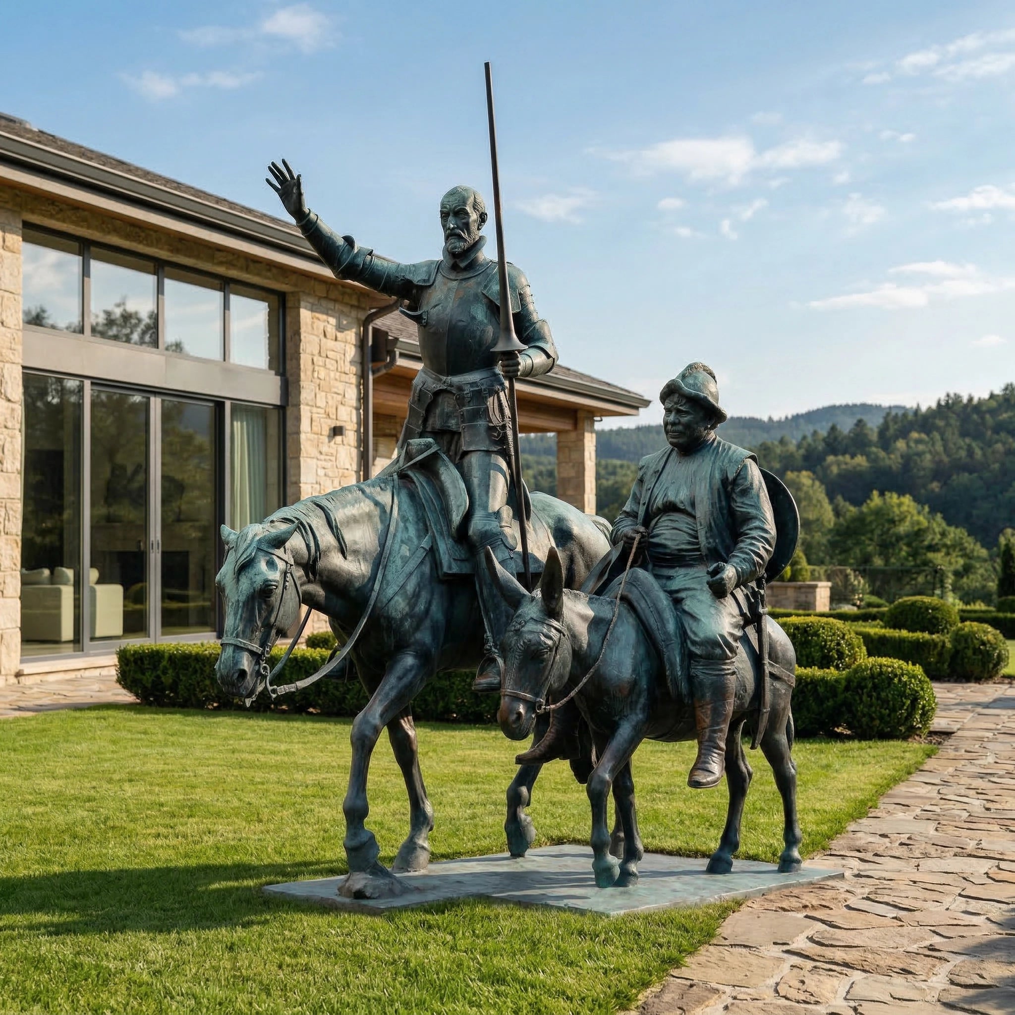 Vela-Bronze--Brass-Equestrian-Figurative-Sculpture-Entrance-Court-VSBS-284-03