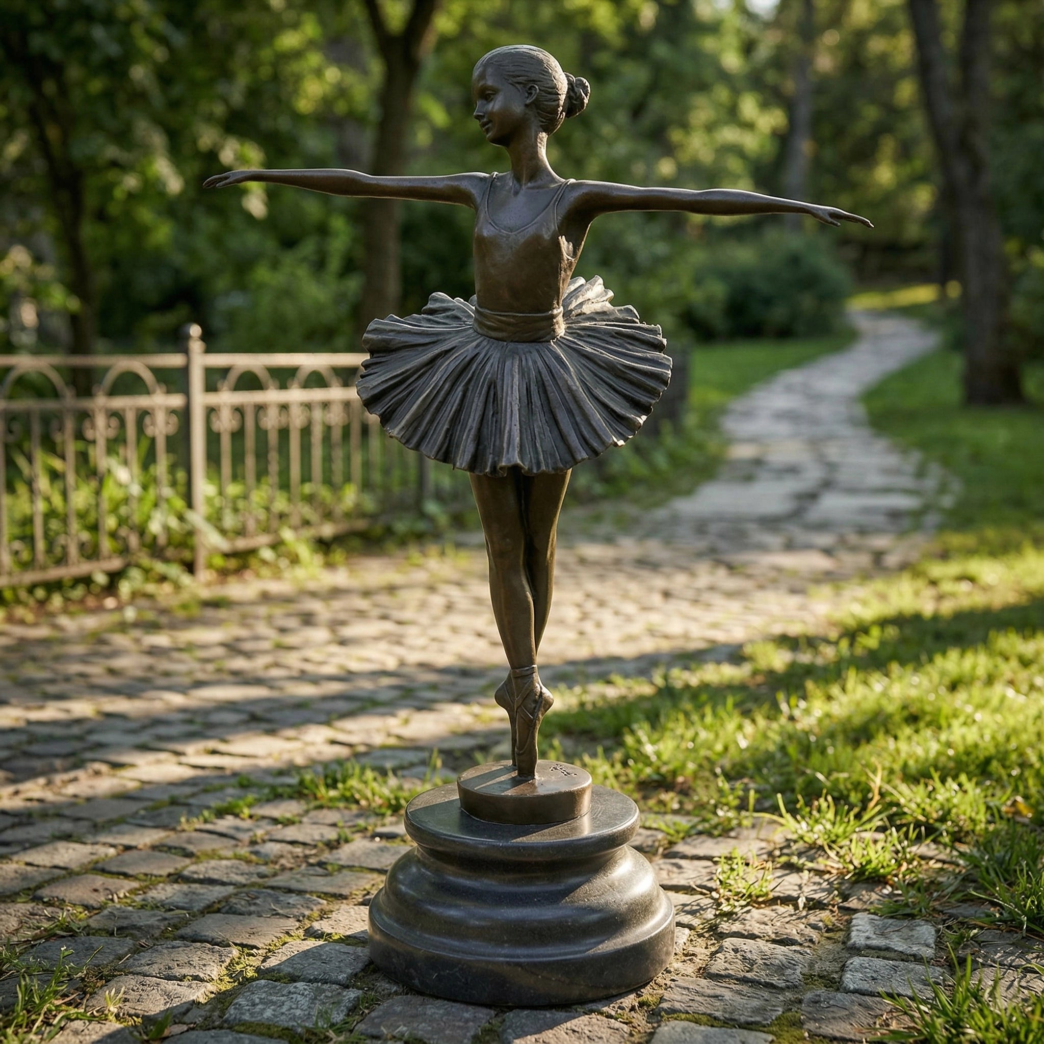 Vela-Bronze--Brass-Figurative--Human-Form-Ballerina-Sculpture-Garden-Statement-VSBS-9137-01