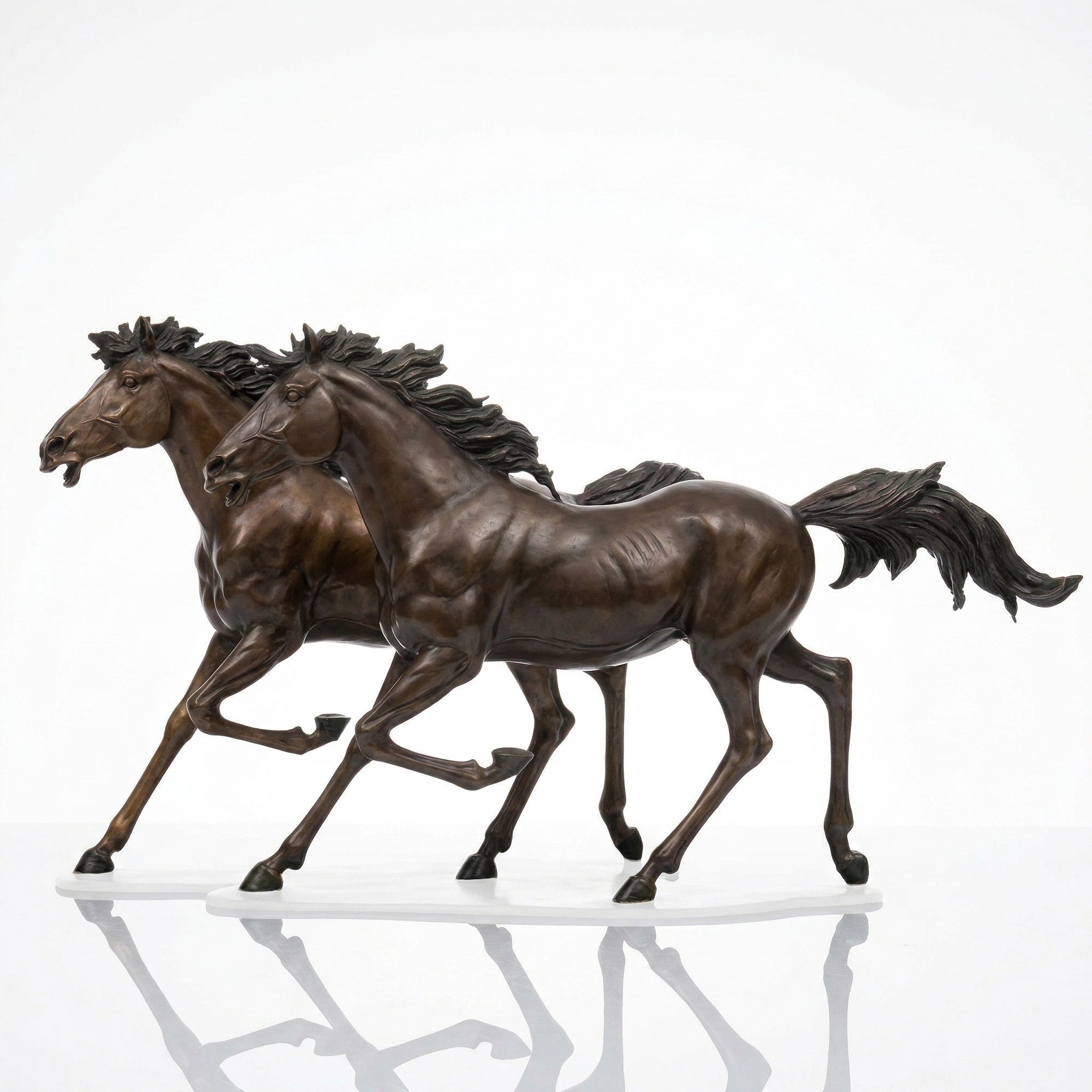 Vela-Bronze--Brass-Galloping-Horses-Sculpture-Outdoor-Placement-VSBS-4729-05