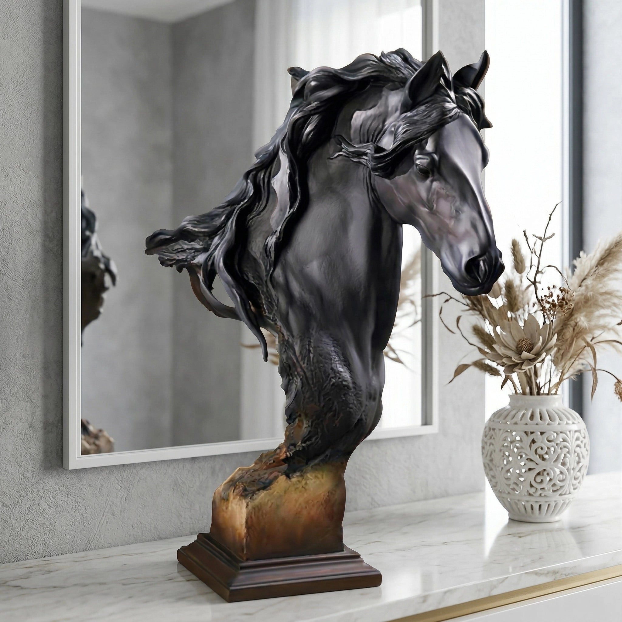 Vela-Bronze--Brass-Horse-Head-Sculpture-Tabletop-Bust-VSBS-5638-01