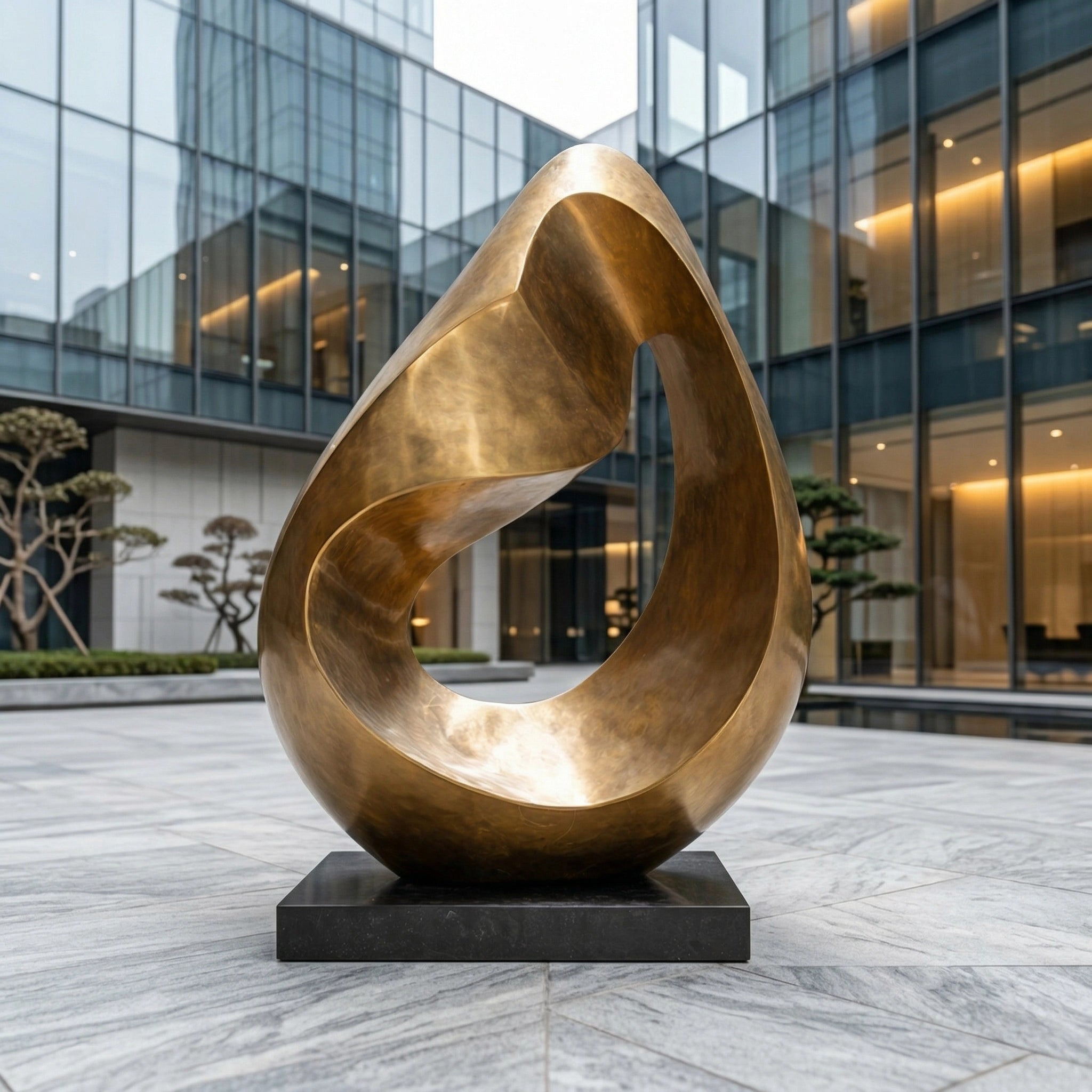 Vela-Bronze--Brass-Infinity-Loop-Sculpture-Plaza-Statement-VSBS-7326-03