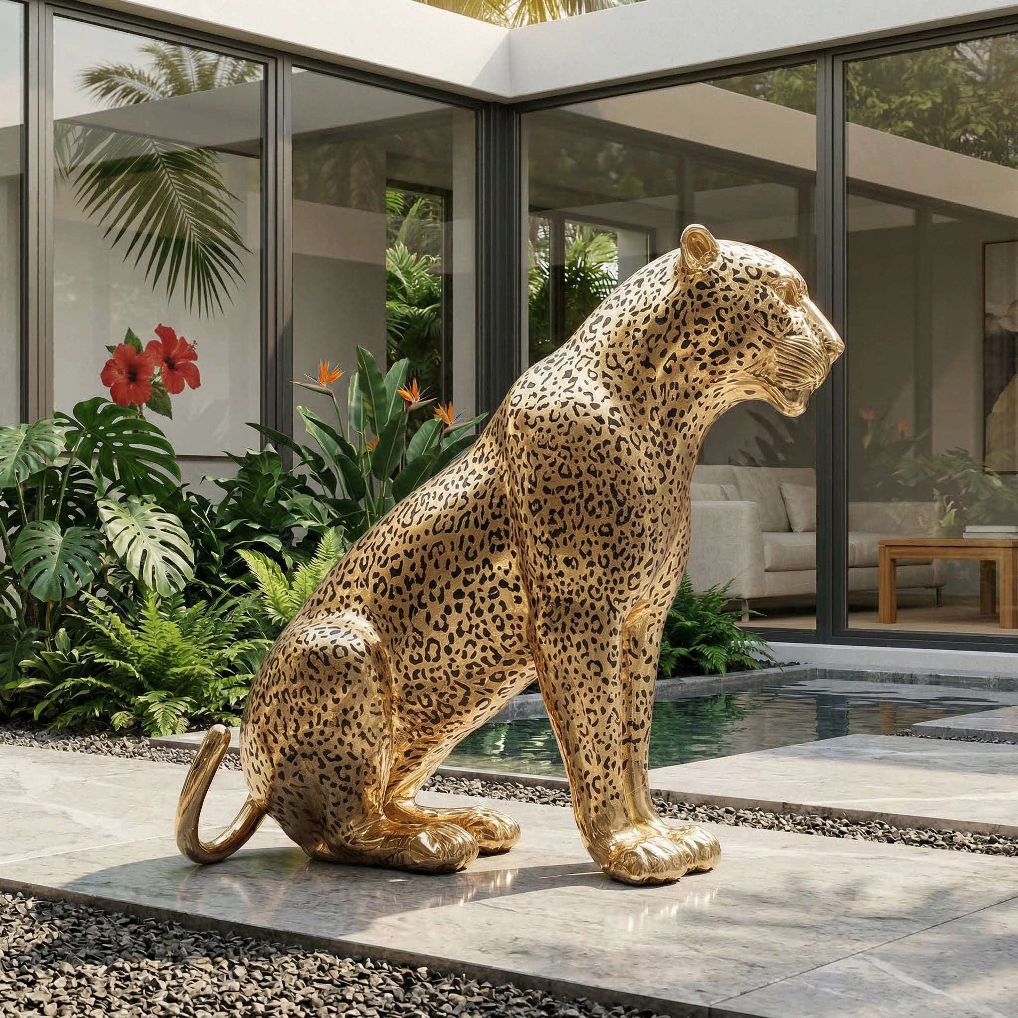 Vela-Bronze--Brass-Leopard-Sculpture-Seated-Entrance-Accent-VSBS-7146-02