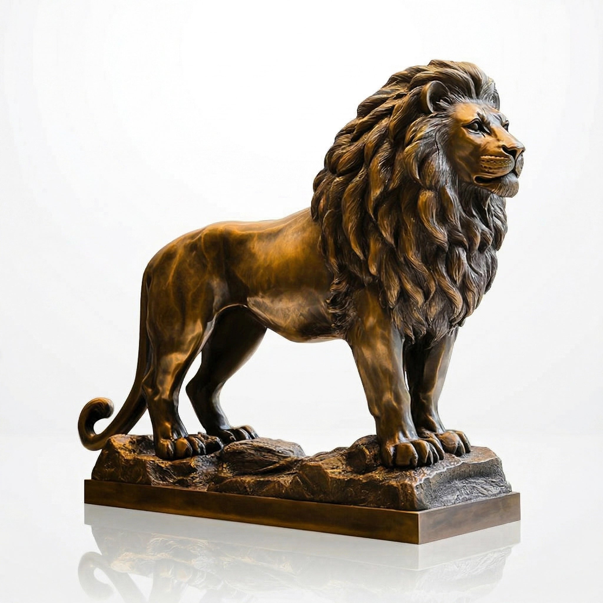 Vela-Bronze--Brass-Lion-Sculpture-Sentinel-Entrance-VSBS-6914-04