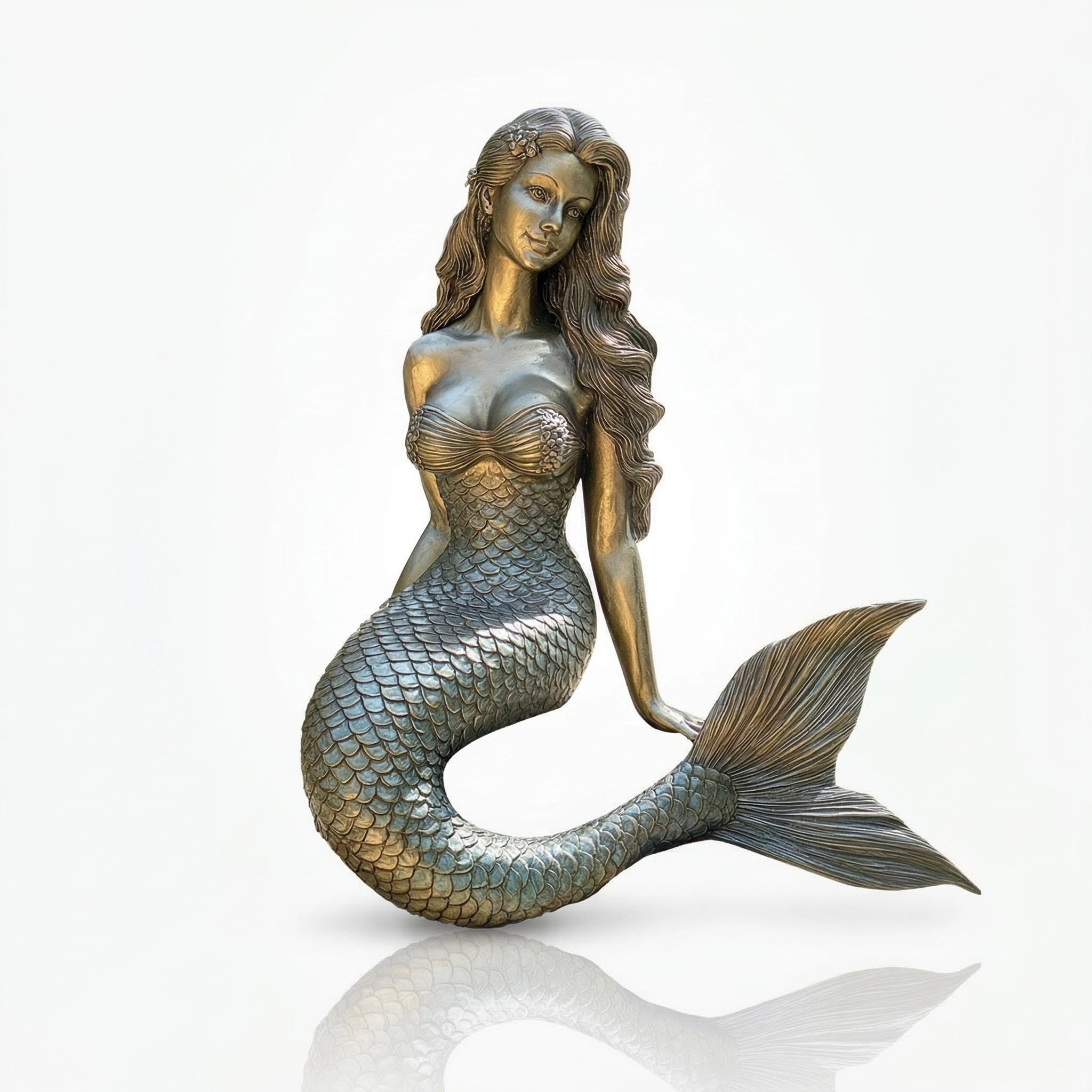 Vela-Bronze--Brass-Mermaid-Sculpture-Fountain-Ensemble-VSBS-6147-04