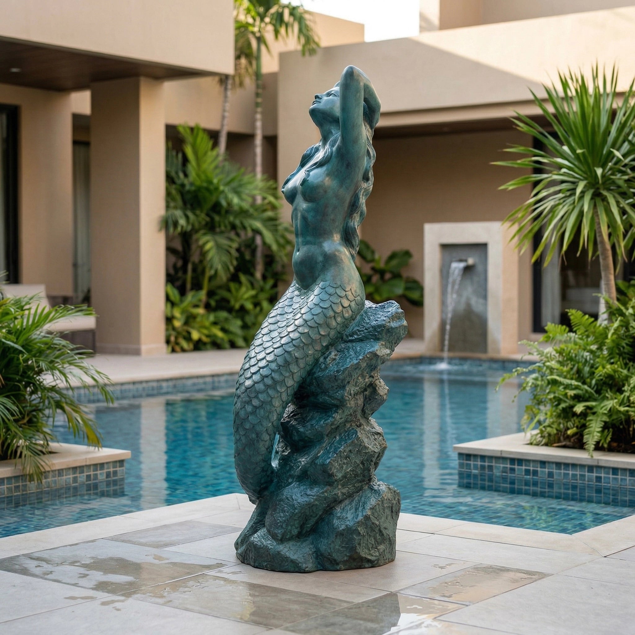 Vela-Bronze--Brass-Mermaid-Sea-Nymph-Sculpture-Poolside-Statement-VSBS-3187-03