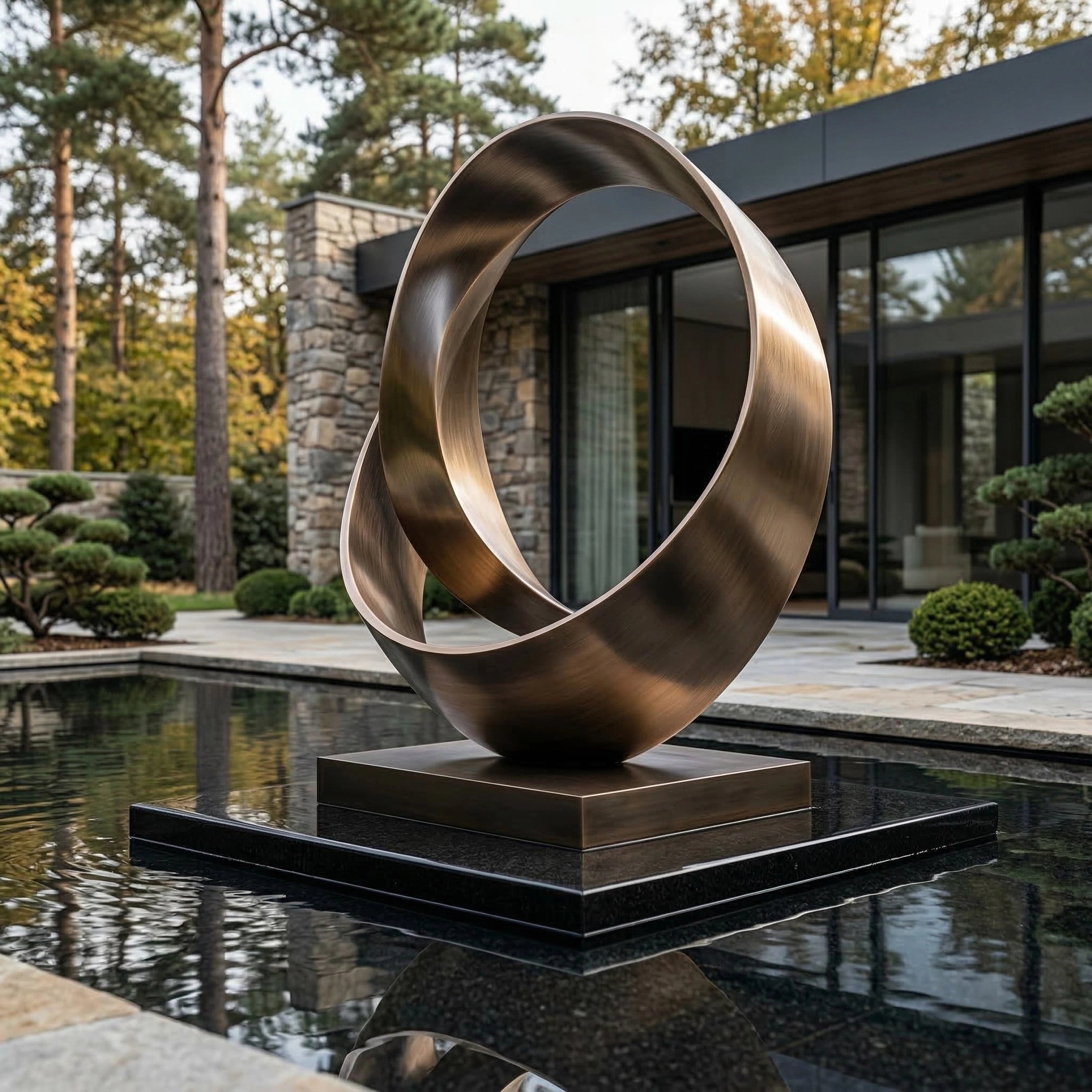 Vela-Bronze--Brass-Orbital-Loop-Sculpture-Poolside-Statement-VSBS-9547-01