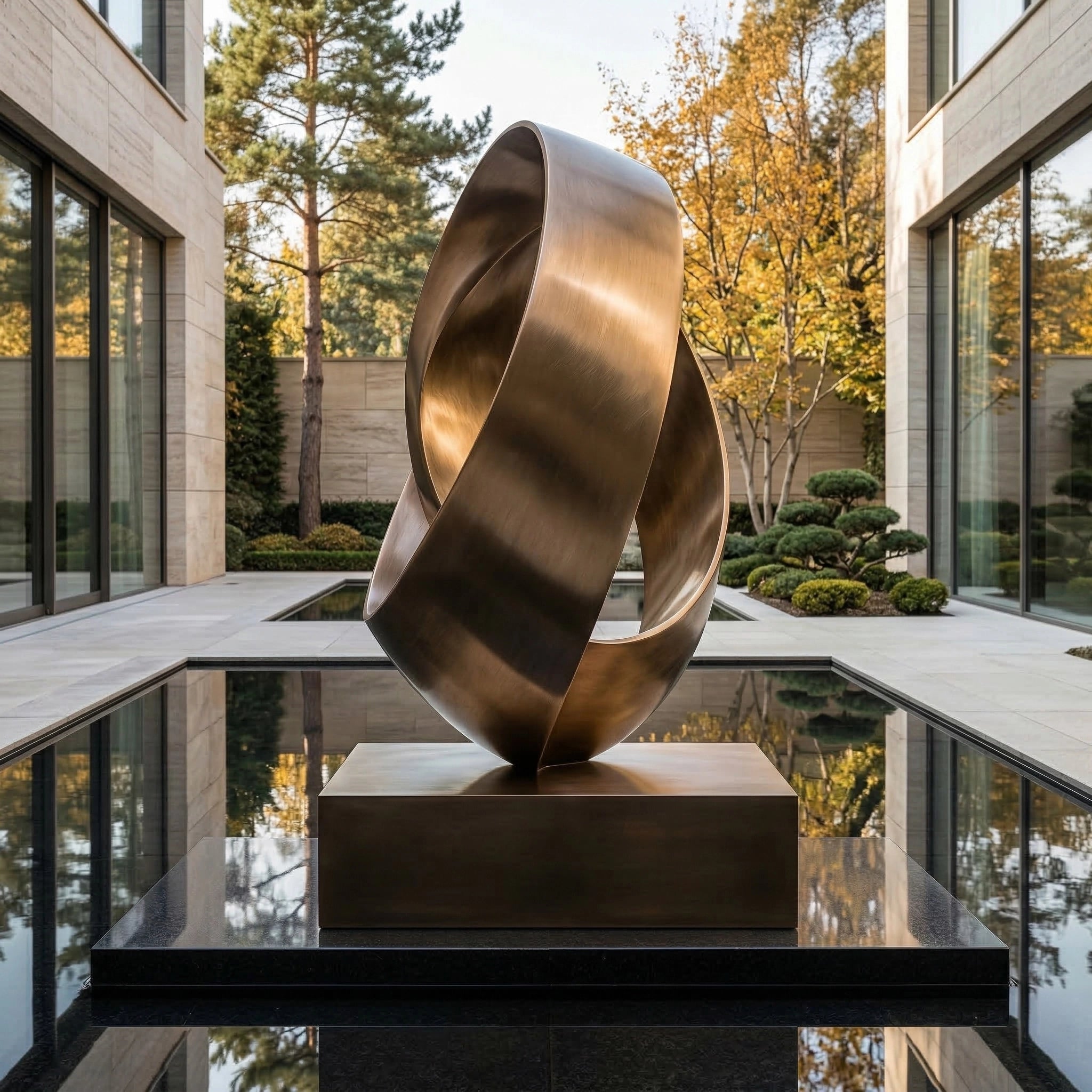 Vela-Bronze--Brass-Orbital-Loop-Sculpture-Poolside-Statement-VSBS-9547-02