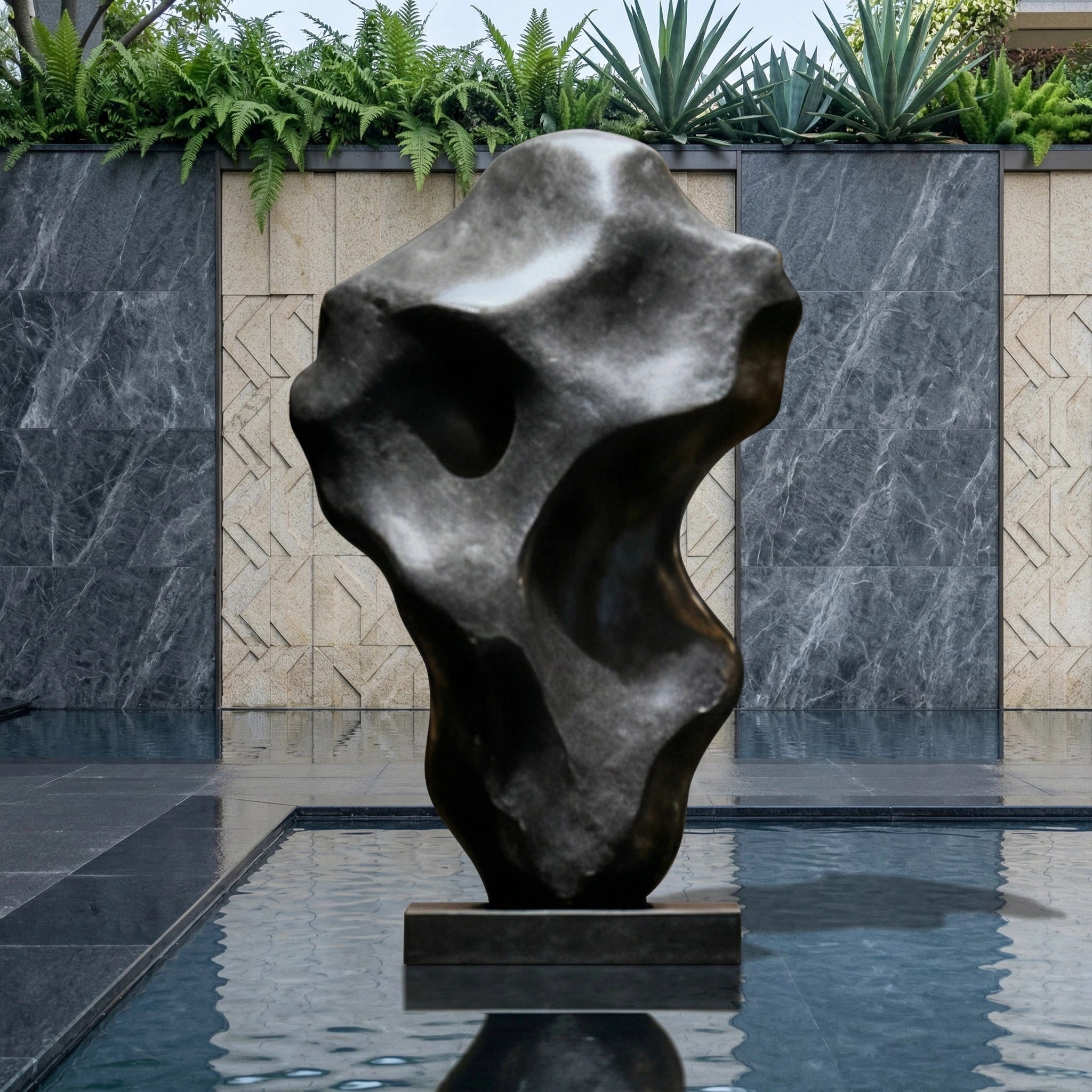 Vela-Bronze--Brass-Organic-Form-Sculpture-Poolside-Pierced-Silhouette-VSBS-8743-03