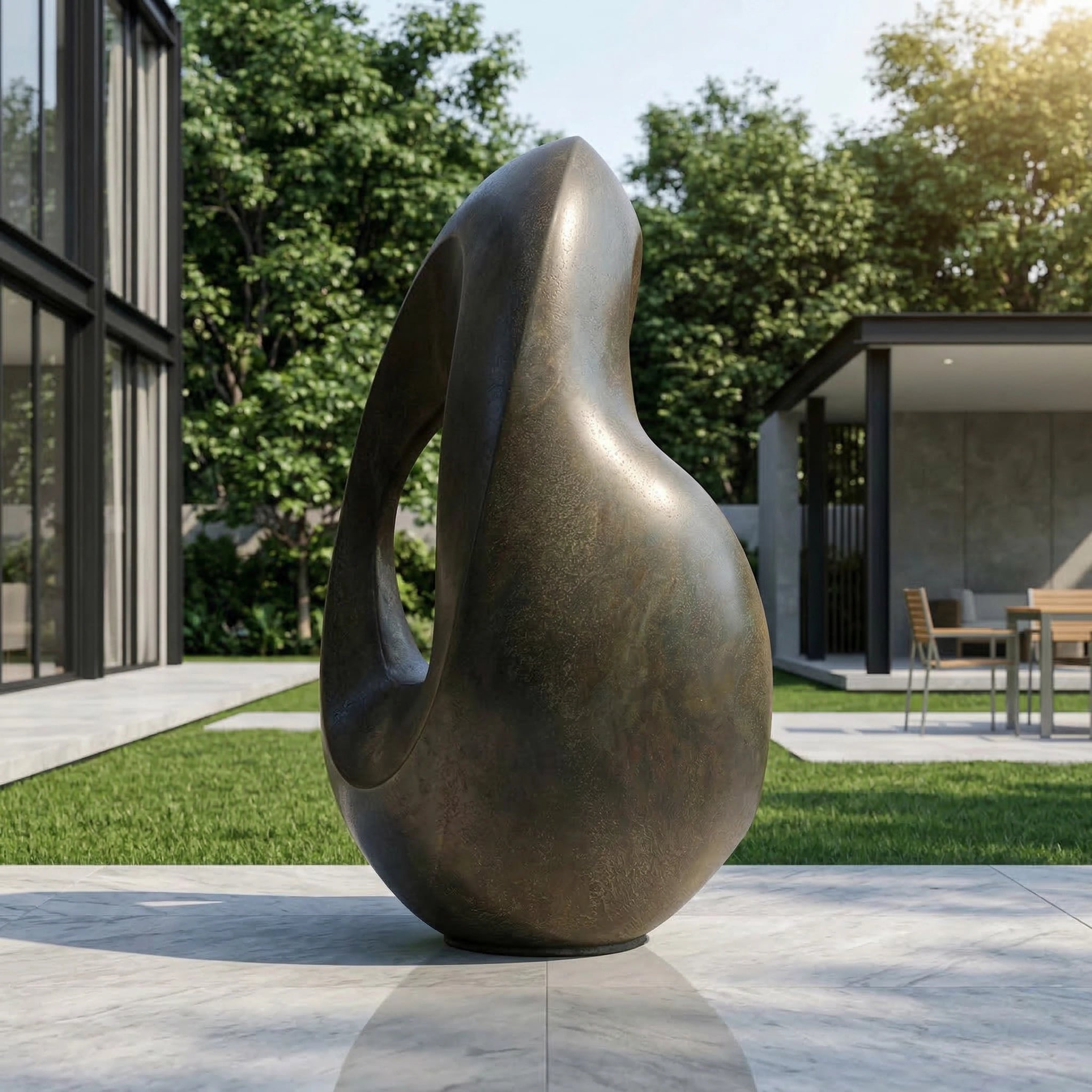 Vela-Bronze--Brass-Organic-Loop-Sculpture-Terrace-Floor-Piece-VSBS-6724-02
