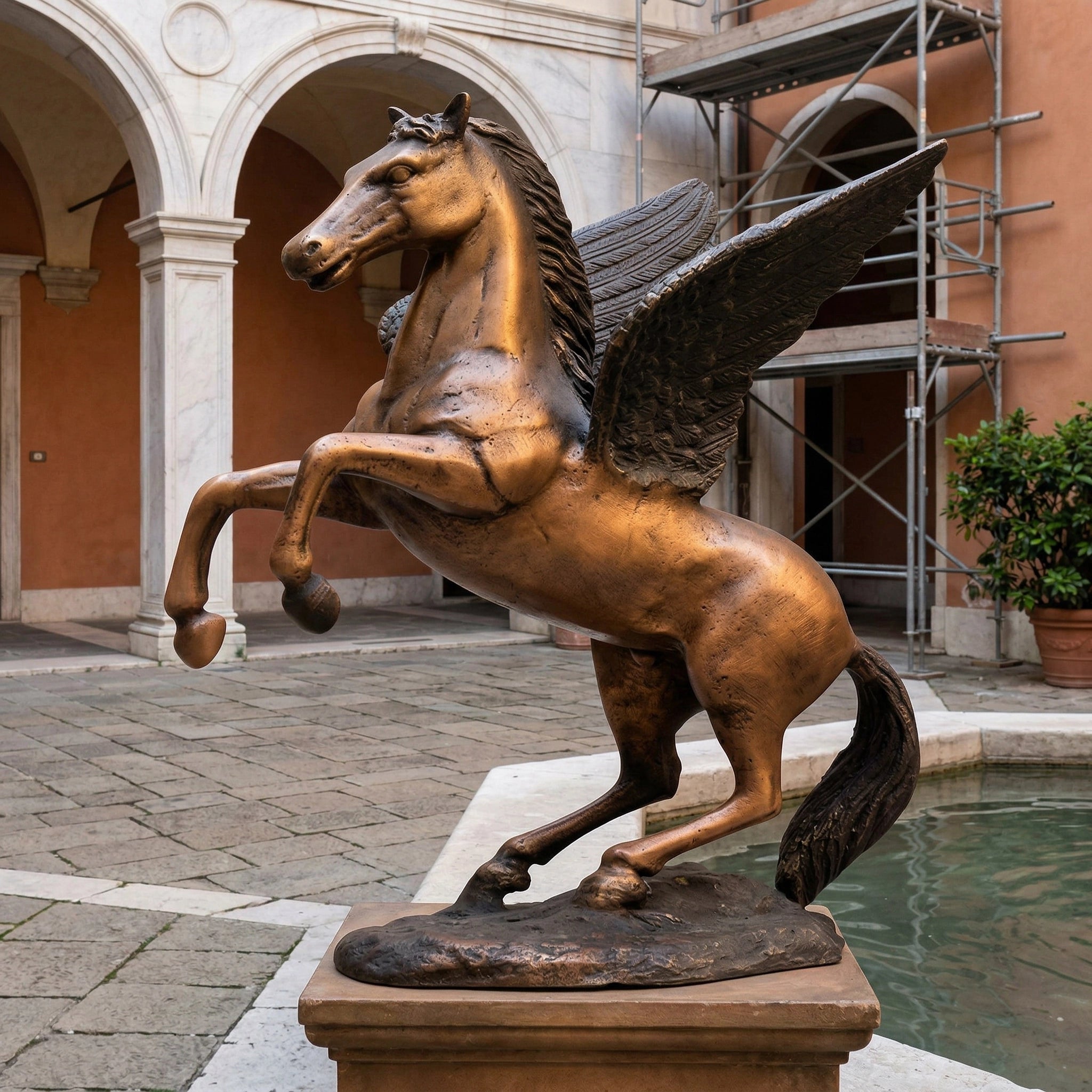 Vela-Bronze--Brass-Pegasus-Sculpture-Rearing-Garden-Feature-VSBS-5872-03