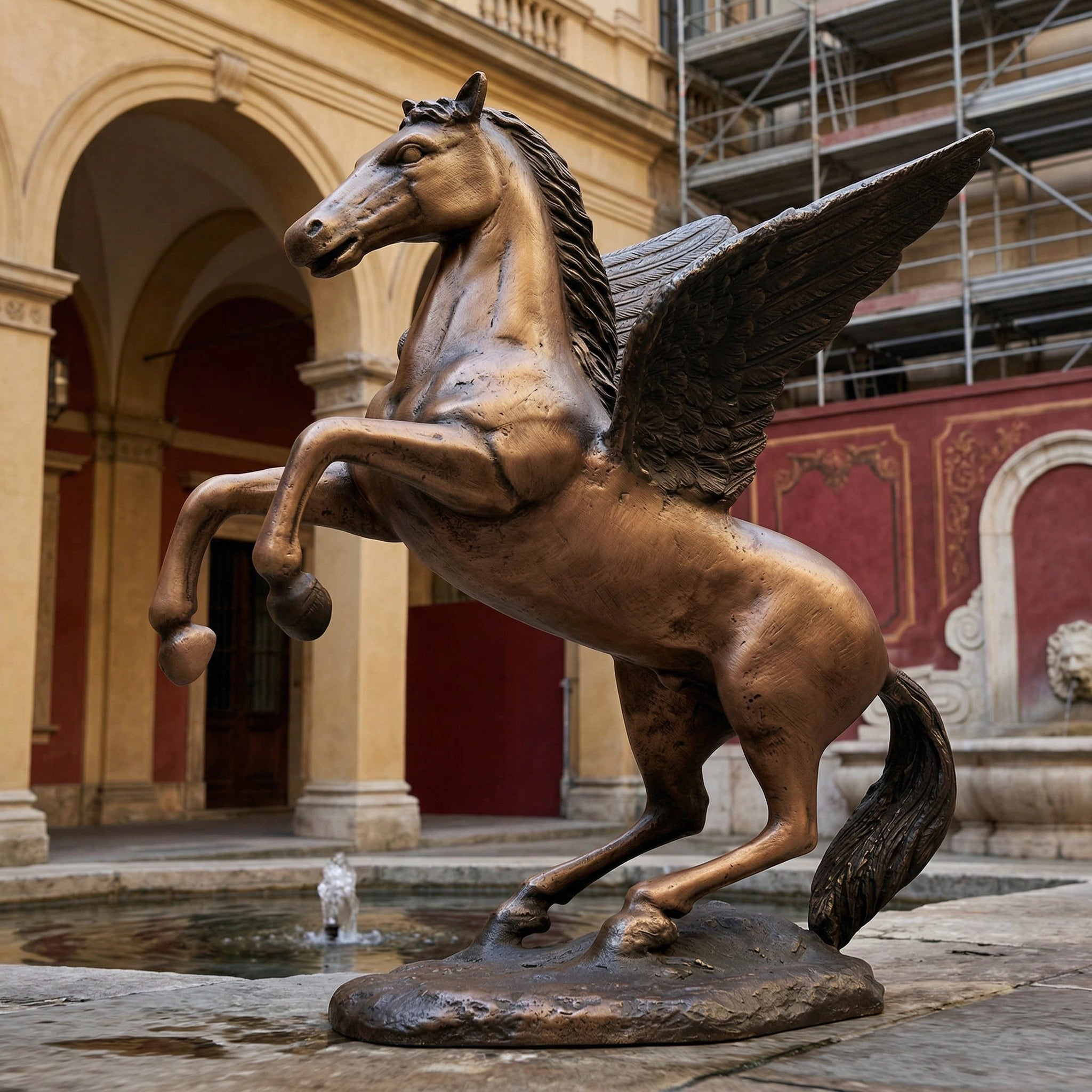 Vela-Bronze--Brass-Pegasus-Sculpture-Rearing-Garden-Feature-VSBS-5872-04