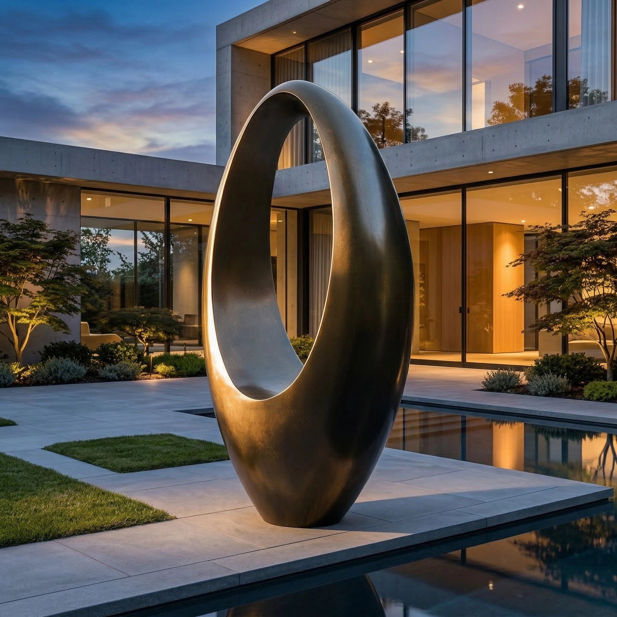 Vela-Bronze--Brass-Portal-Form-Sculpture-Entrance-Garden-VSBS-6987-02