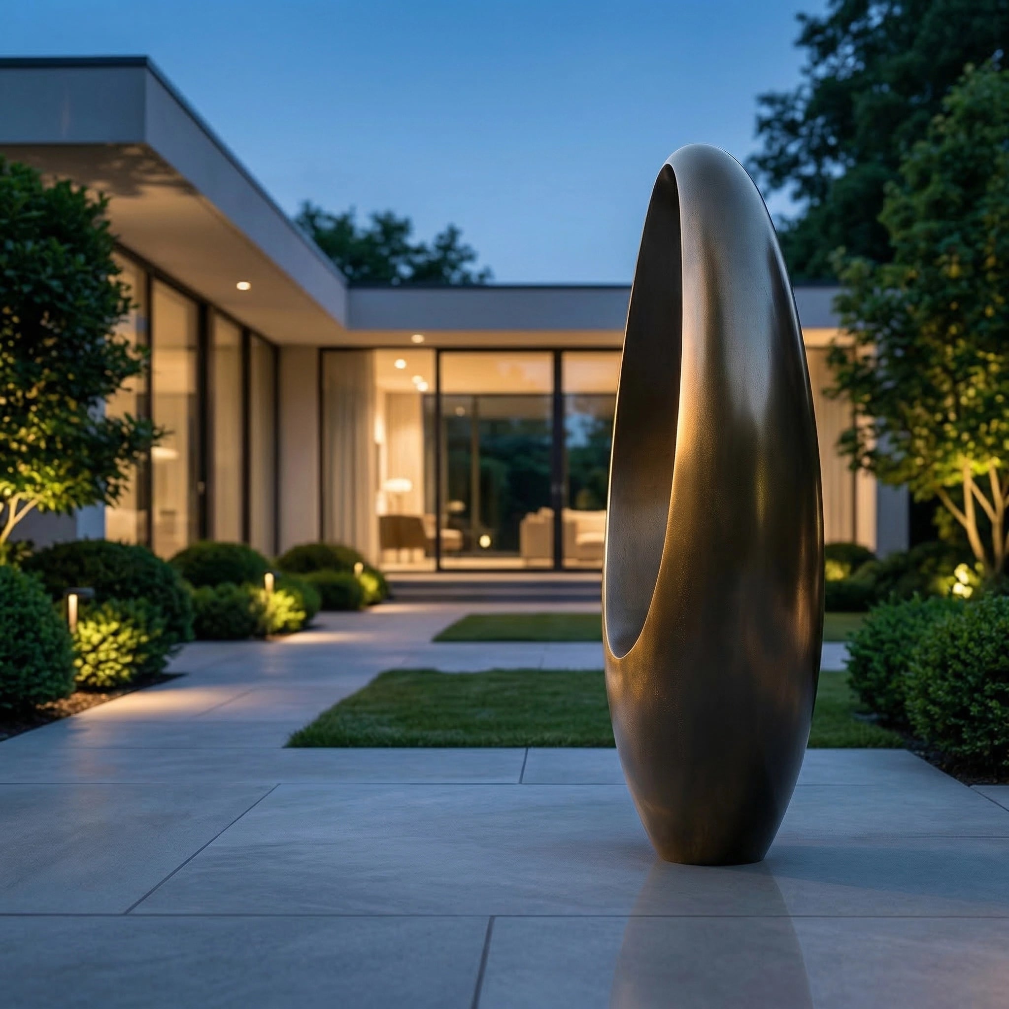 Vela-Bronze--Brass-Portal-Form-Sculpture-Entrance-Garden-VSBS-6987-03
