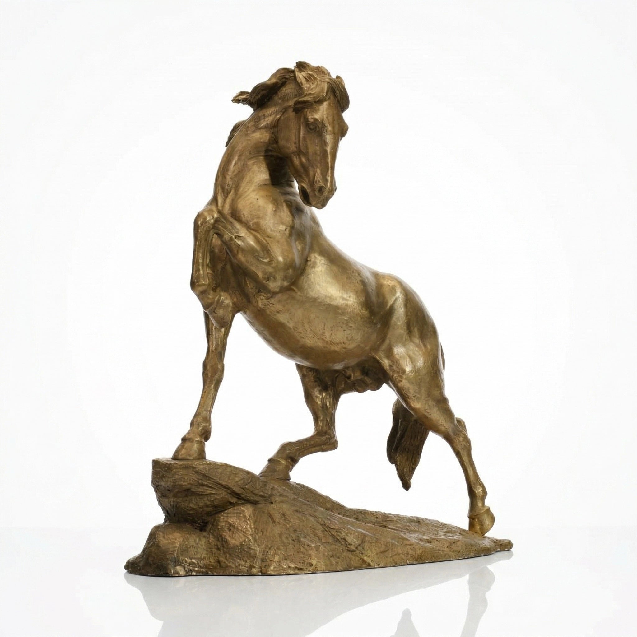 Vela-Bronze--Brass-Rearing-Horse-Sculpture-Entrance--Driveway-VSBS-5193-05