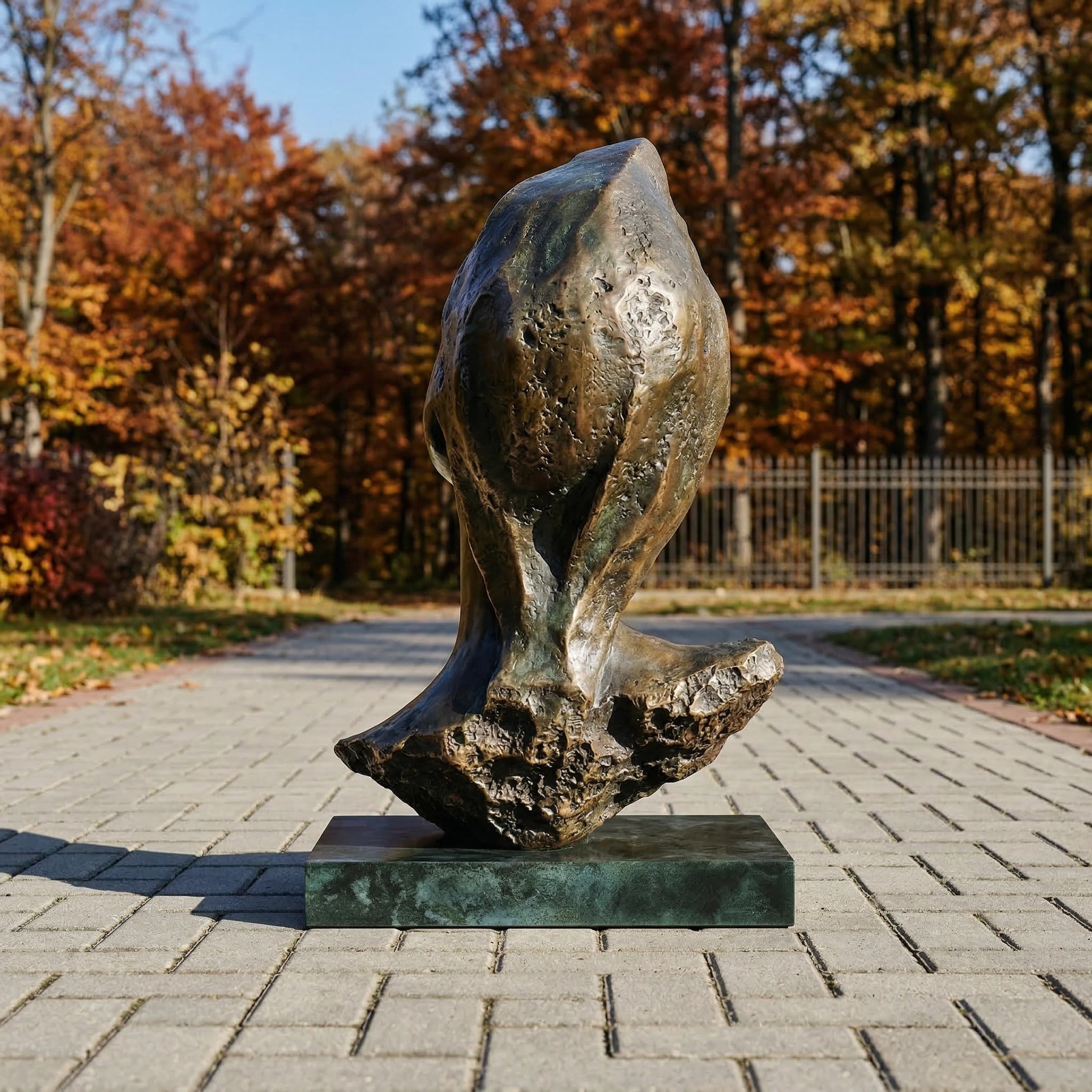 Vela-Bronze--Brass-Serene-Female-Head-Sculpture-Fragmented-Form-VSBS-7928-02