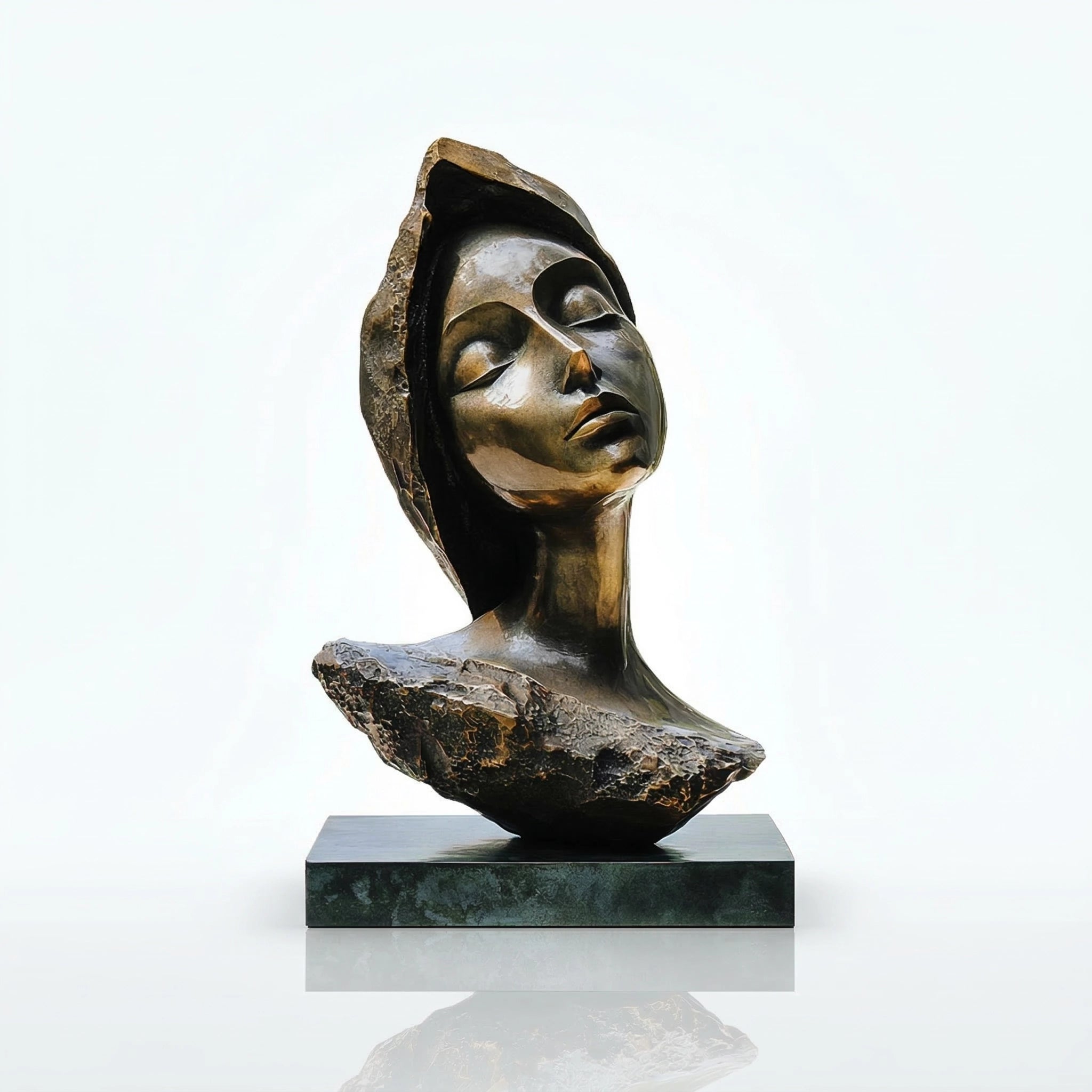Vela-Bronze--Brass-Serene-Female-Head-Sculpture-Fragmented-Form-VSBS-7928-06