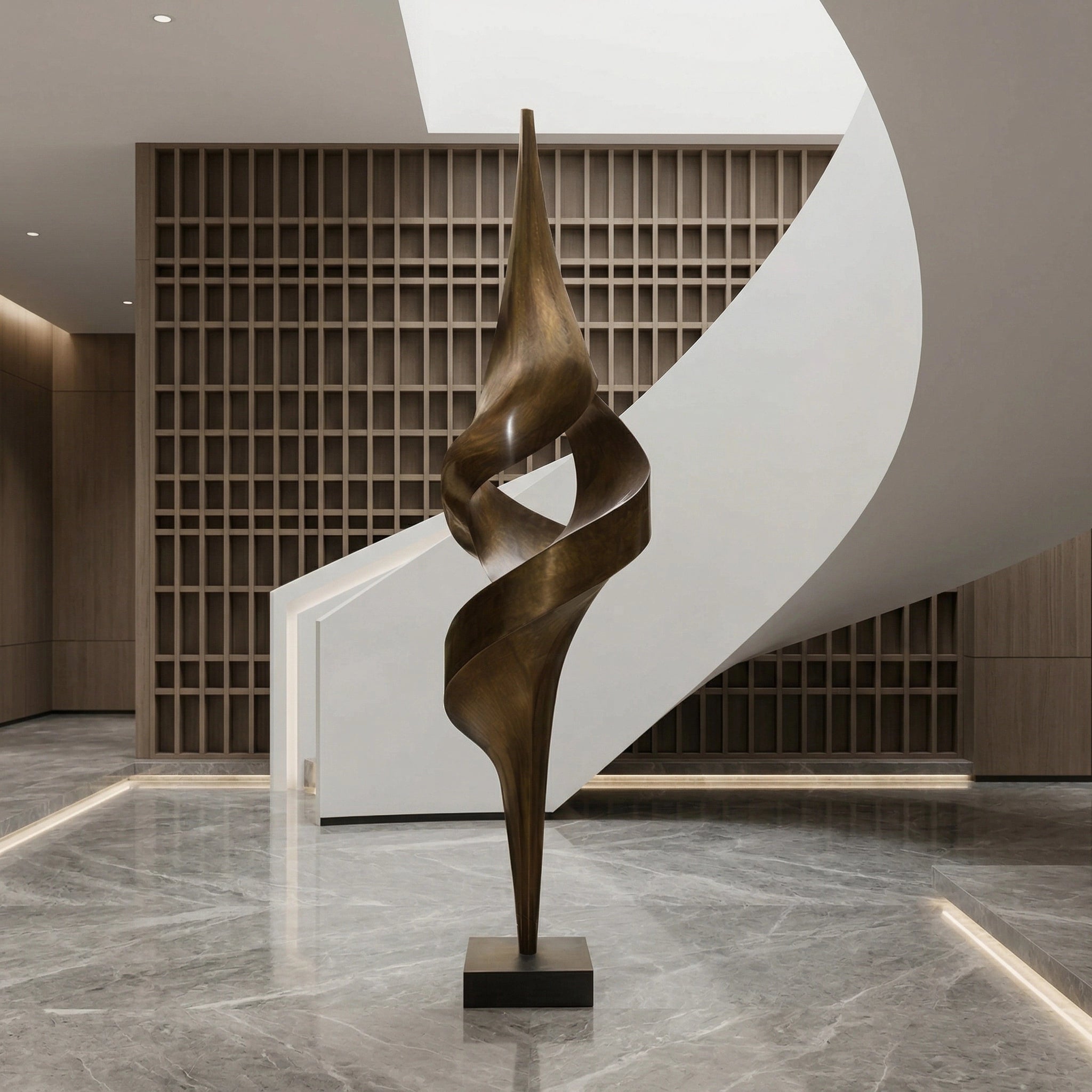 Vela-Bronze--Brass-Spiral-Sculpture-Entrance-Statement-VSBS-6284-03