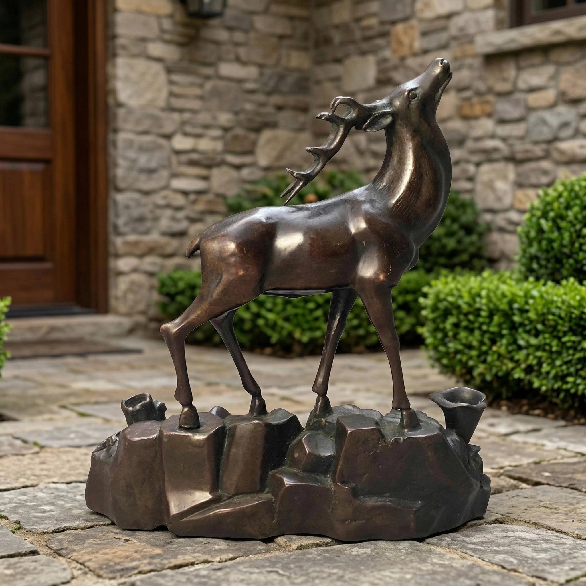 Vela-Bronze--Brass-Stag-Sculpture-Alert-Upright-Pose-VSBS-2764-01