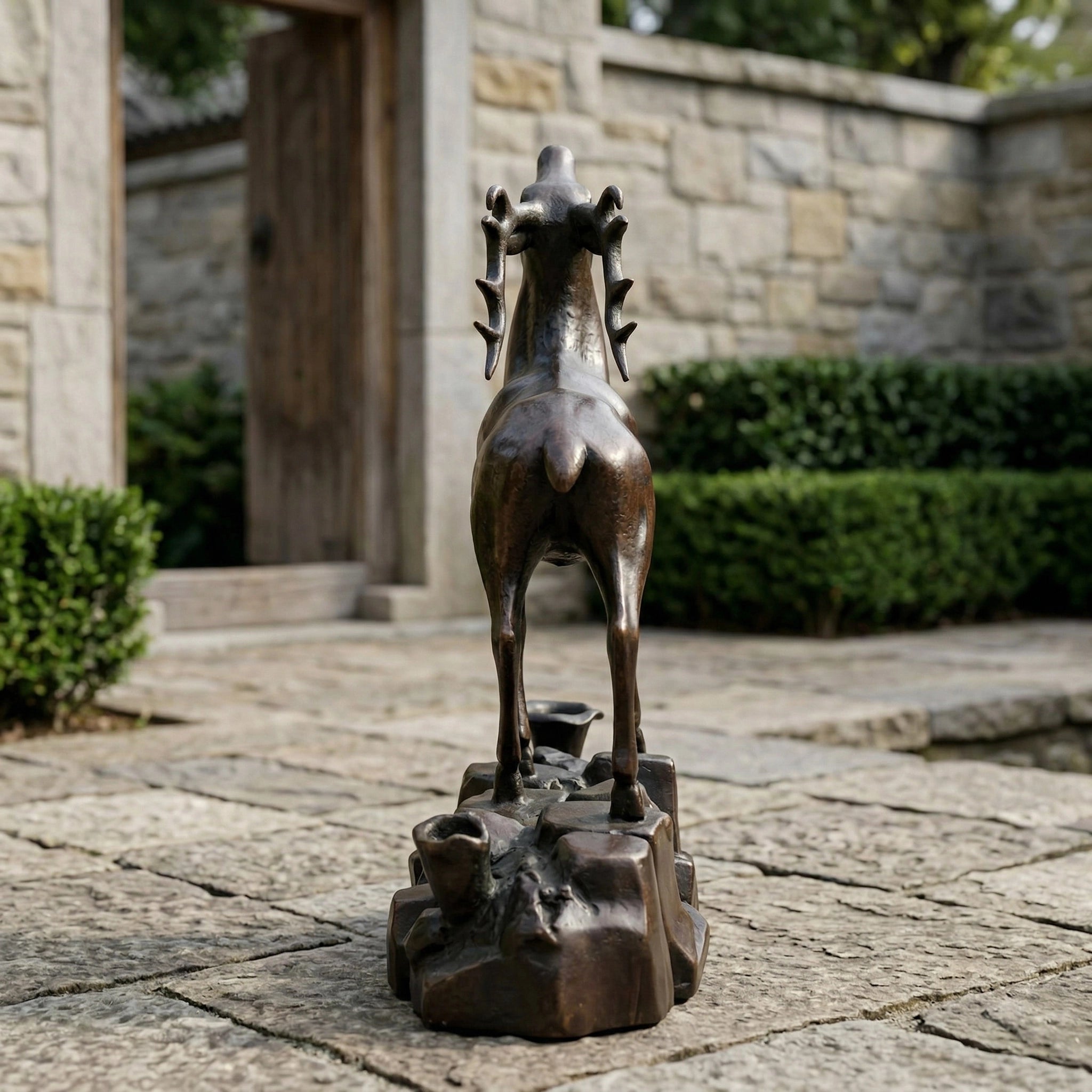 Vela-Bronze--Brass-Stag-Sculpture-Alert-Upright-Pose-VSBS-2764-02