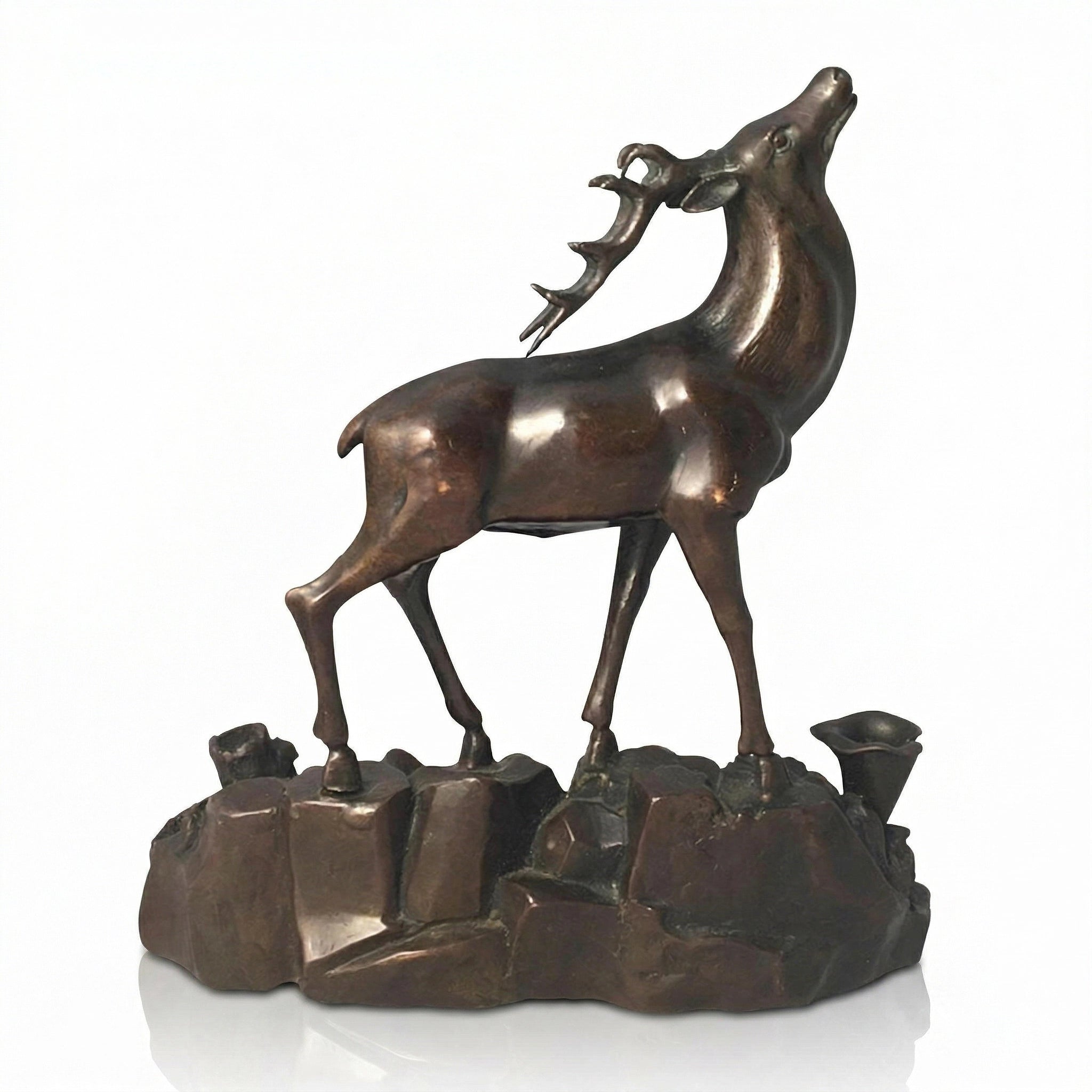 Vela-Bronze--Brass-Stag-Sculpture-Alert-Upright-Pose-VSBS-2764-04