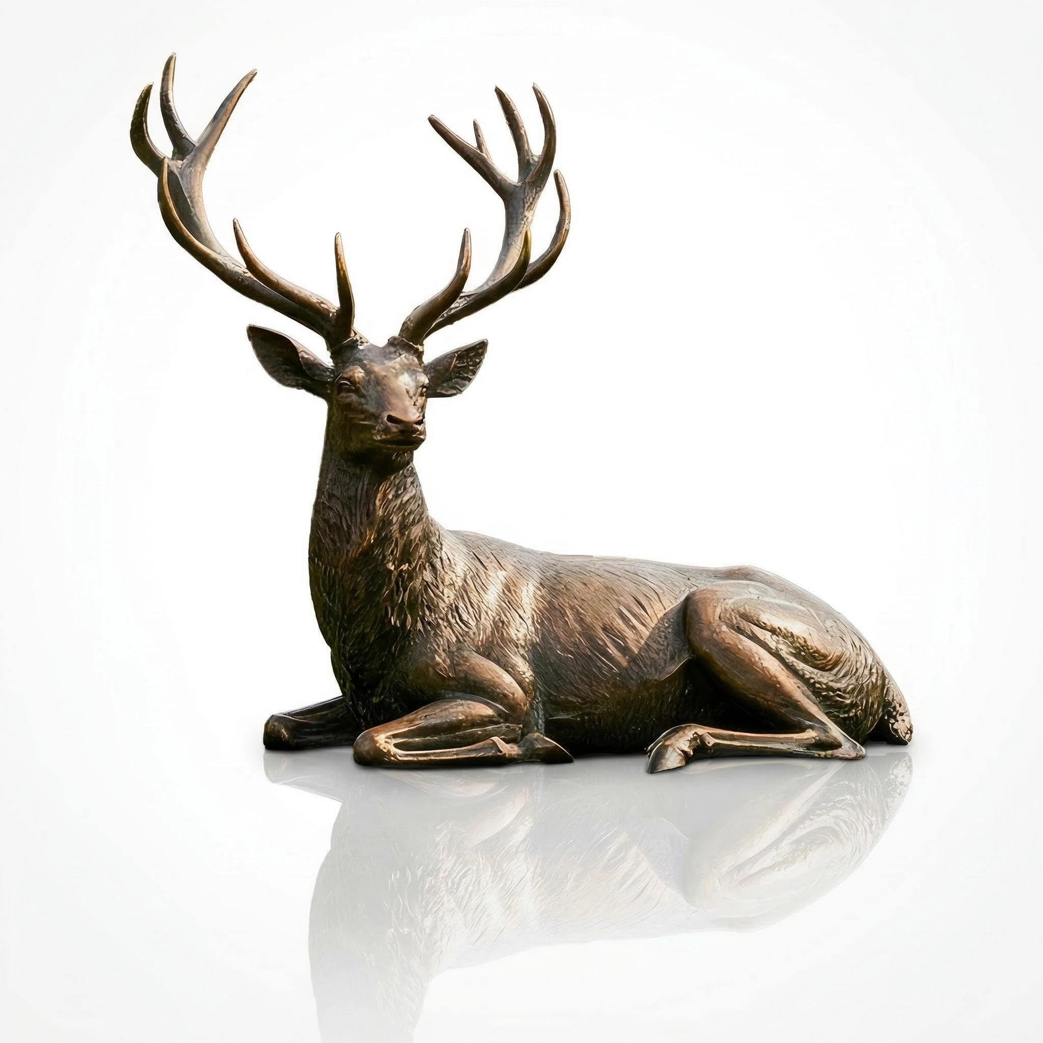 Vela-Bronze--Brass-Stag-Sculpture-Garden-Repose-VSBS-8897-04