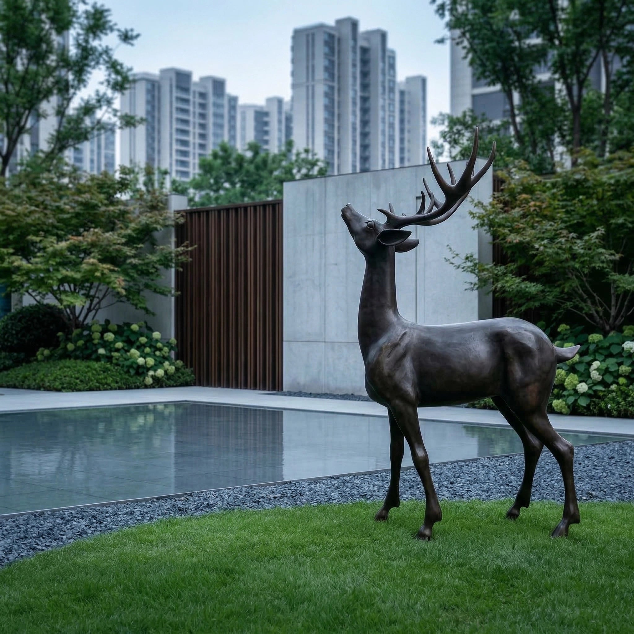 Vela-Bronze--Brass-Stag-Sculpture-Garden-Silhouette-VSBS-734-03