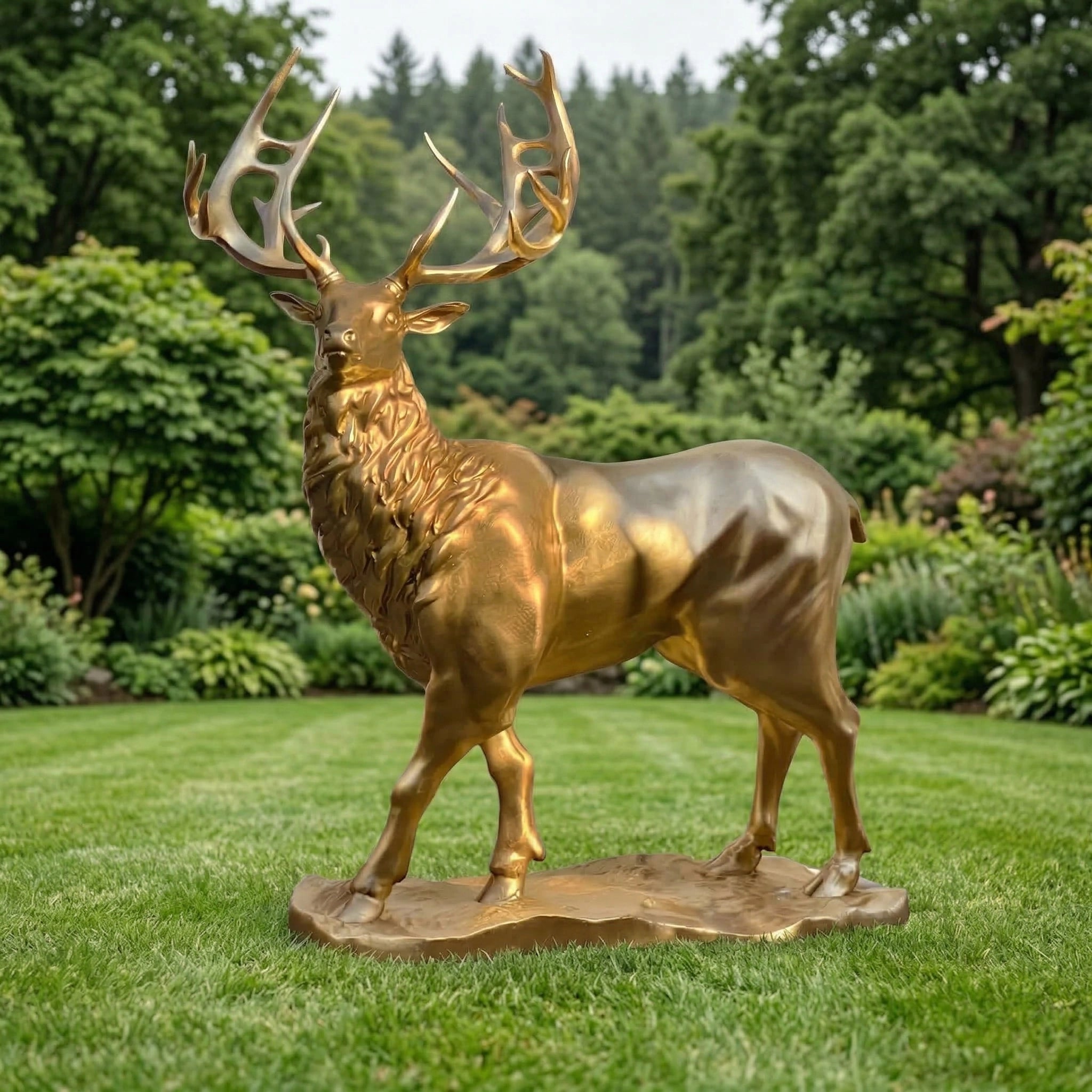 Vela-Bronze--Brass-Stag-Sculpture-Garden-Statement-VSBS-8773-01