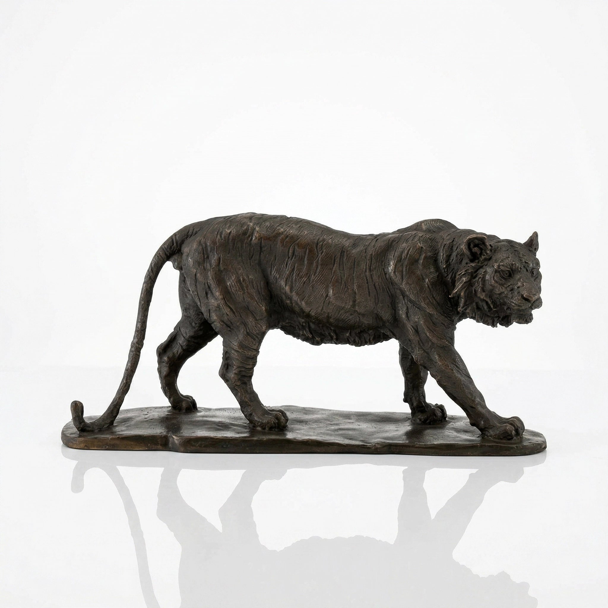 Vela-Bronze--Brass-Tiger-Sculpture-Forward-Stepping-VBS-6842-05