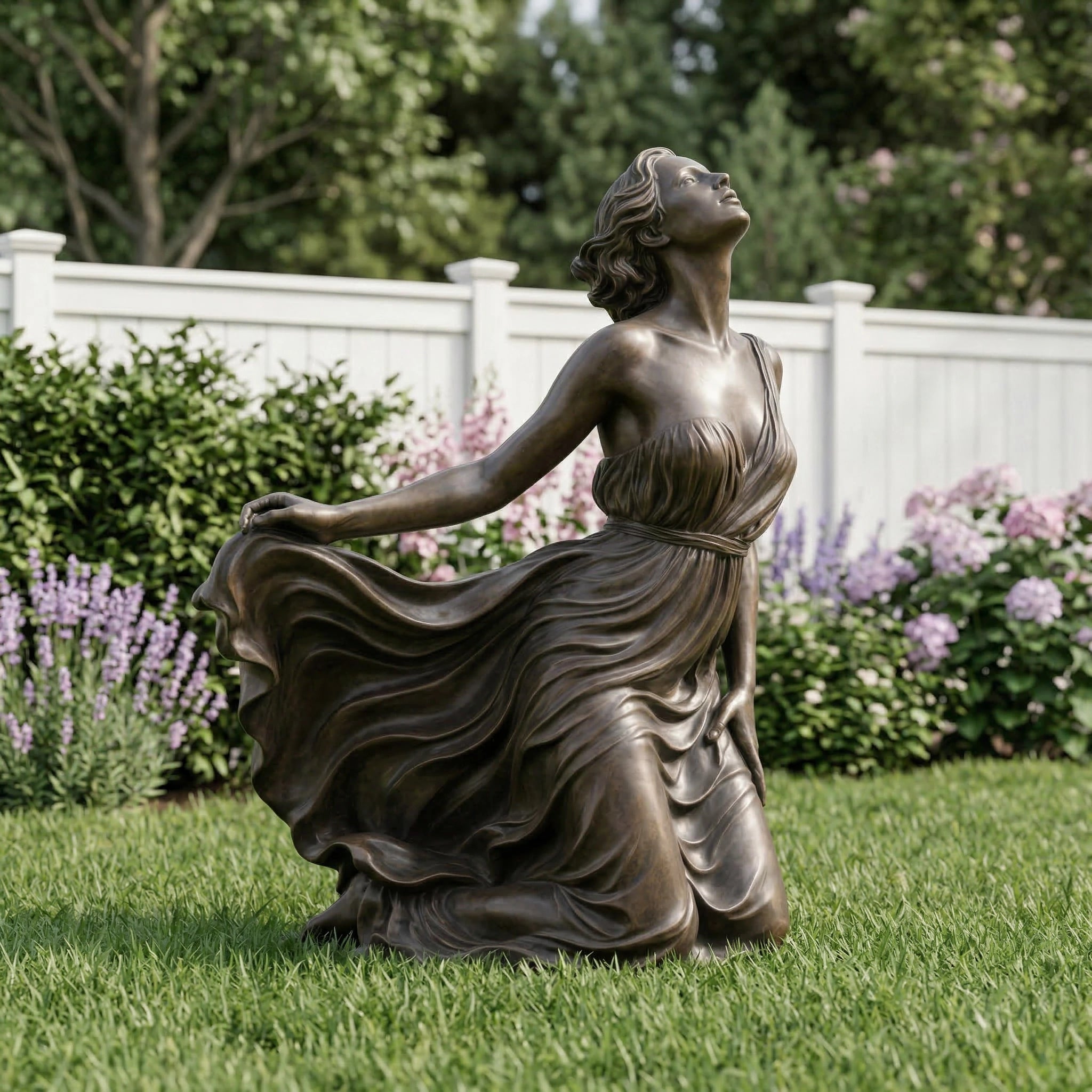 Vela-Bronze--Brass-Uplifted-Woman-Sculpture-Garden-Drapery-VSBS-7346-01