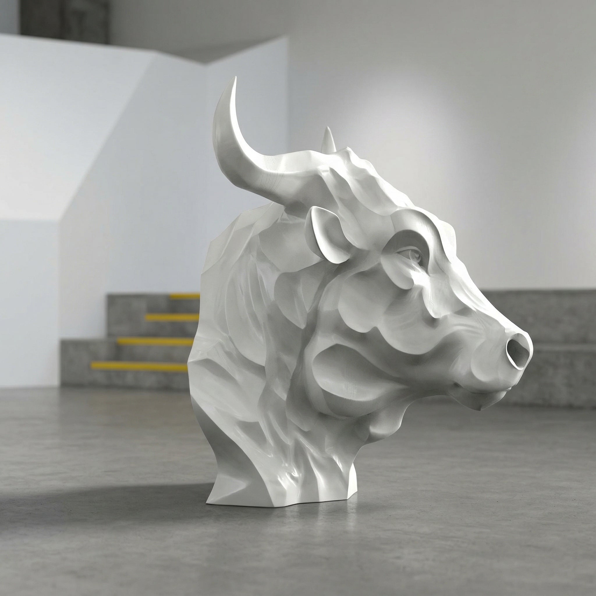 Vela-Fiberglass-Bull-Head-Sculpture-Floor-Standing-VSFGS-437-04