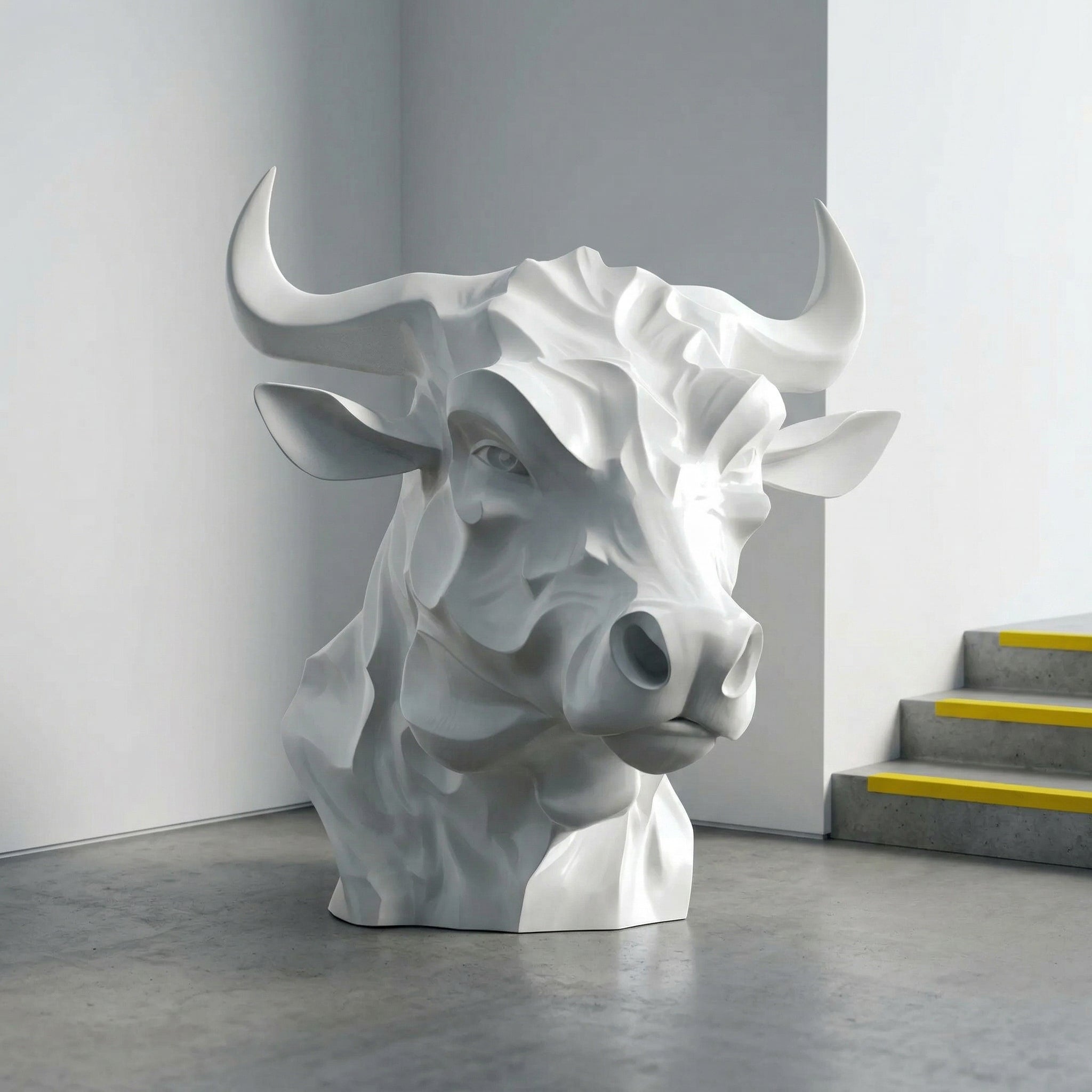 Vela-Fiberglass-Bull-Head-Sculpture-Floor-Standing-VSFGS-437-05