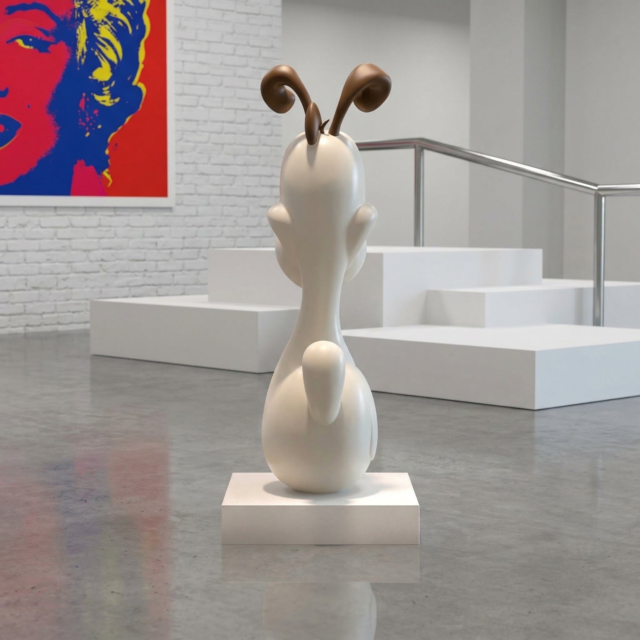 Vela-Fiberglass-Canine-Sculpture-Tabletop-Plinth-VSFGS-548-02