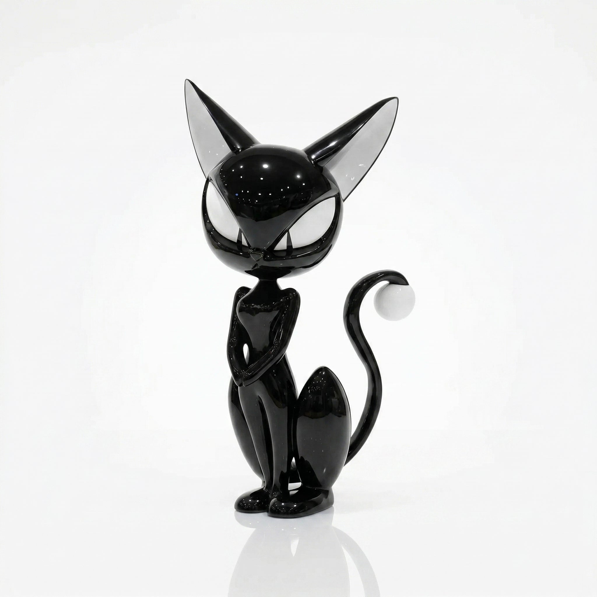 Vela-Fiberglass-Cat-Sculpture-Glossy-Freestanding-VSFGS-883-01