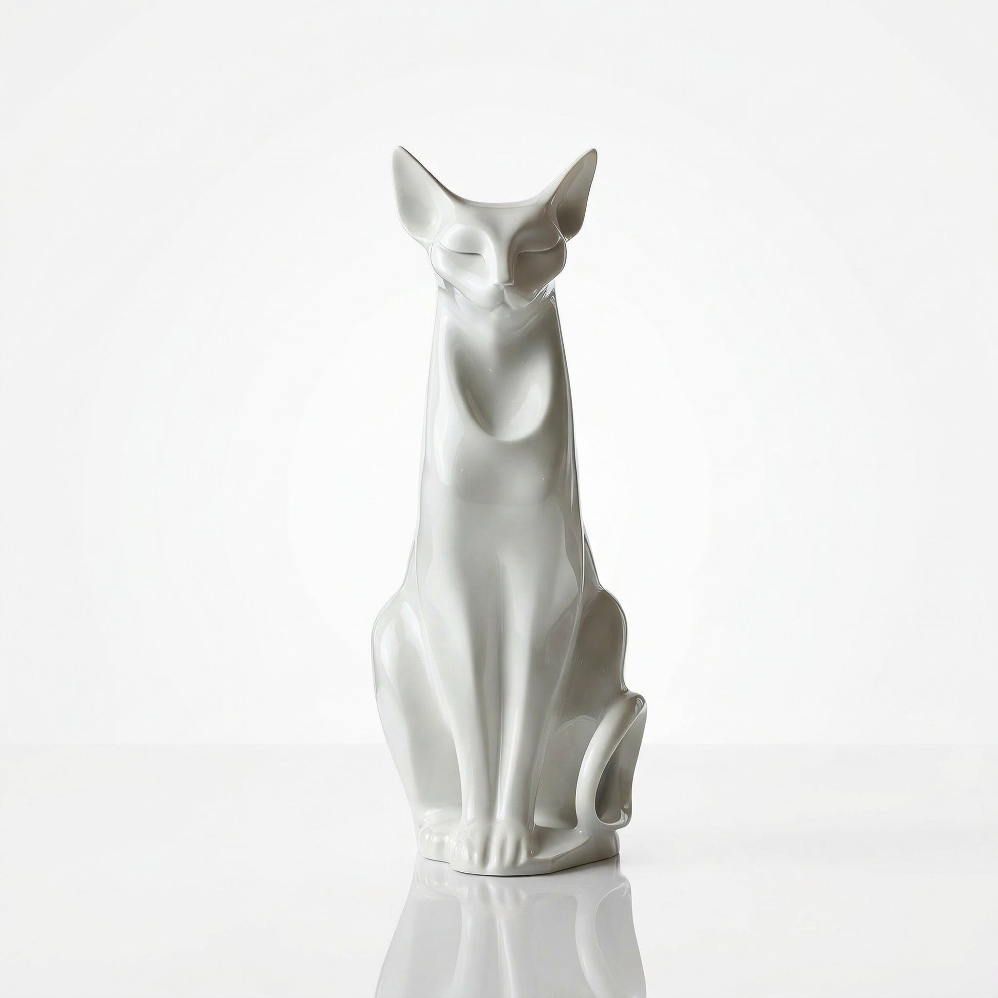Vela-Fiberglass-Cat-Sculpture-Seated-Floor-Form-VSFGS-358-02