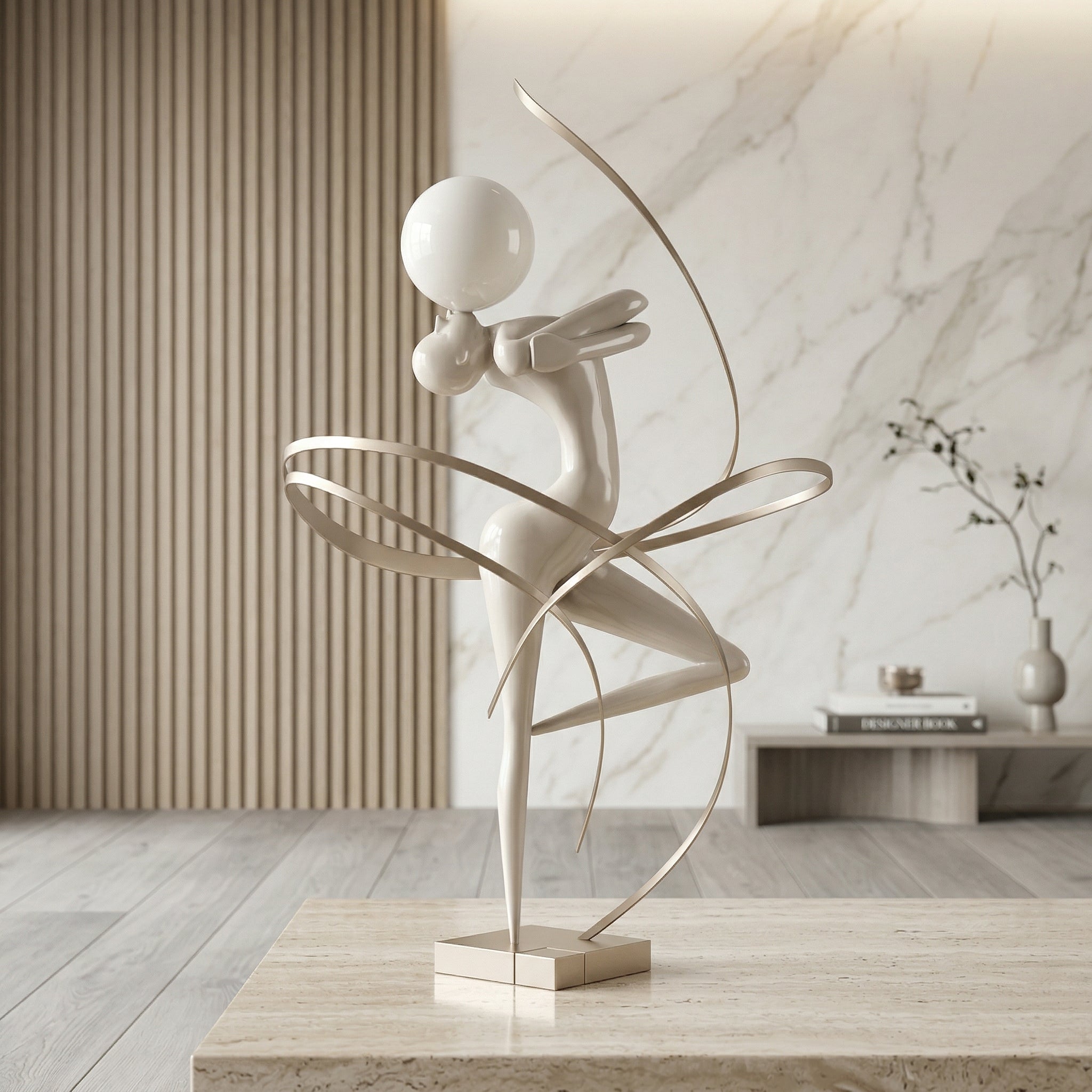 Vela-Fiberglass-Figurative-Dancer-Sculpture-Looping-Ribbon-Form-VSFGS-845-02